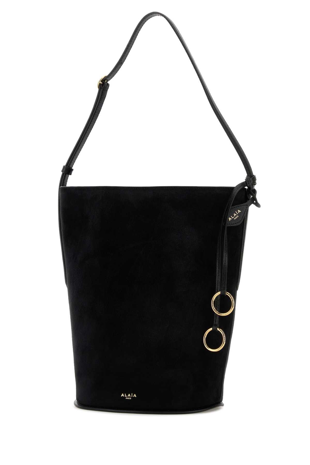 Alaia Black Suede Bucket Bag Size ONE SIZE - 2 Thumbnail