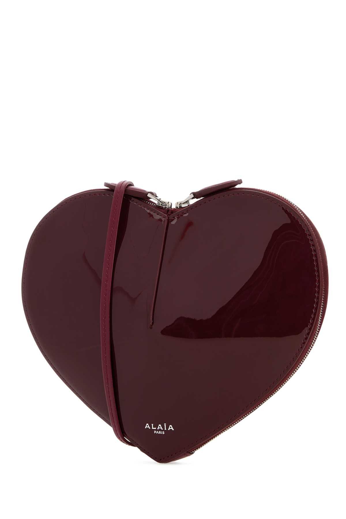 Alaia Burgundy Leather Le Coeur Crossbody Bag Size ONE SIZE - 2 Thumbnail