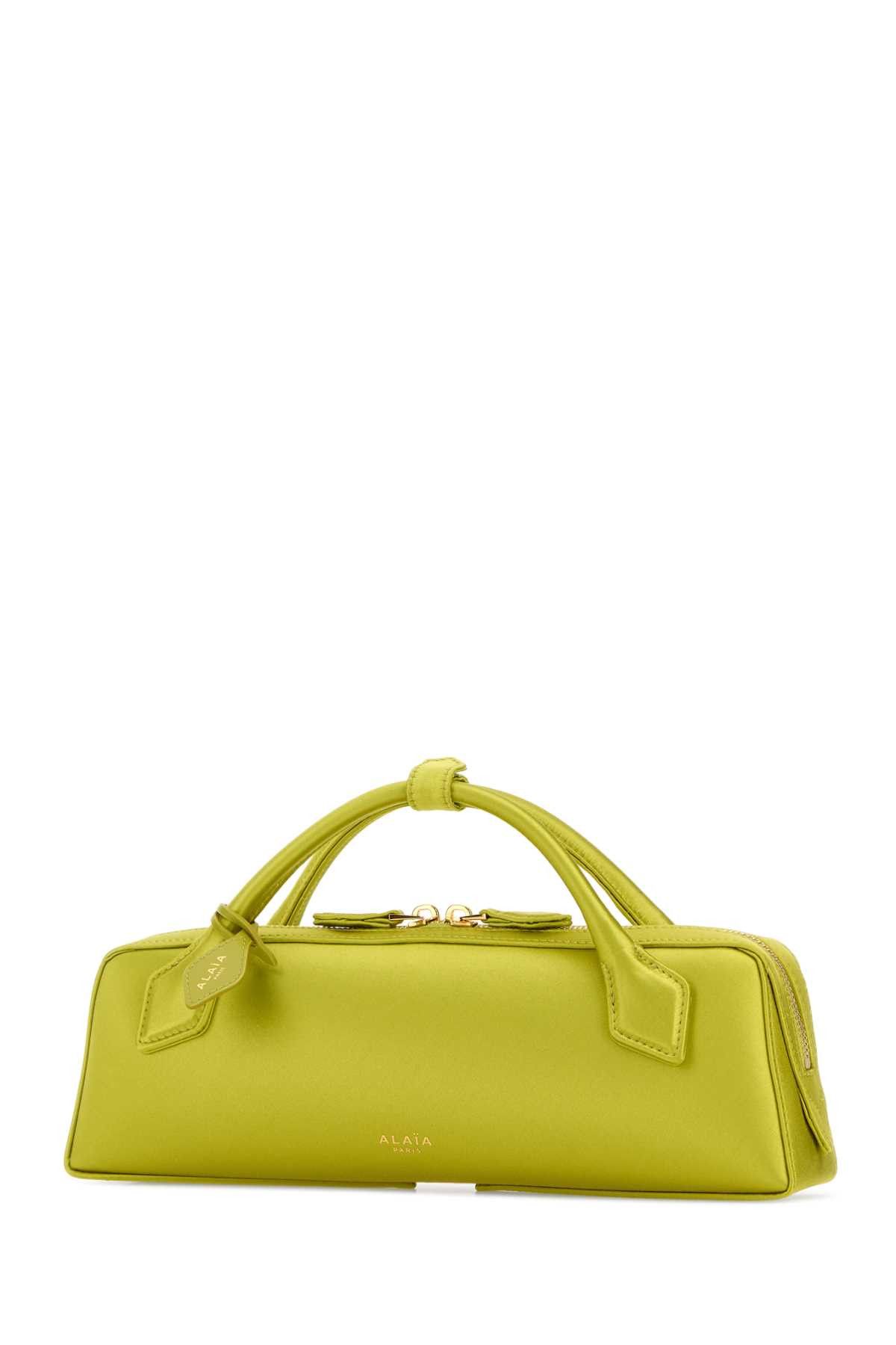 Alaia Acid Green Satin Le Teckel Handbag Size ONE SIZE - 2 Thumbnail