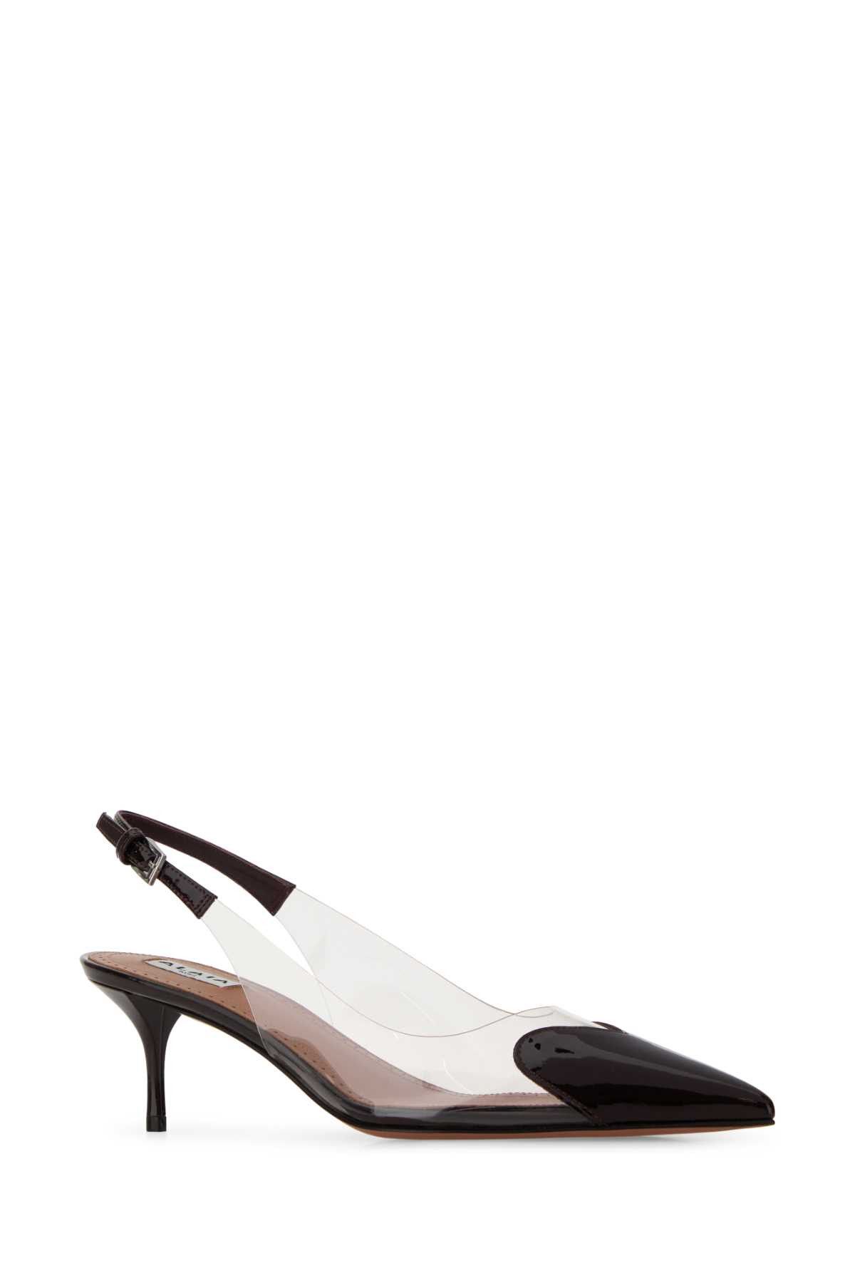 Alaia Two-Tone Pvc And Leather Pumps Size US 8 / IT 38 - 2 Thumbnail