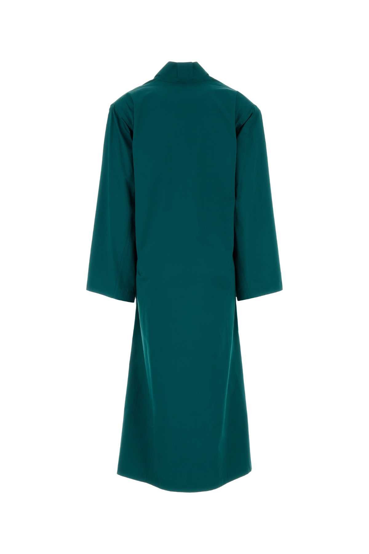 Alaia Petrol Blue Poplin Over Coat Size XS / US 0-2 / IT 36-38 - 2 Thumbnail