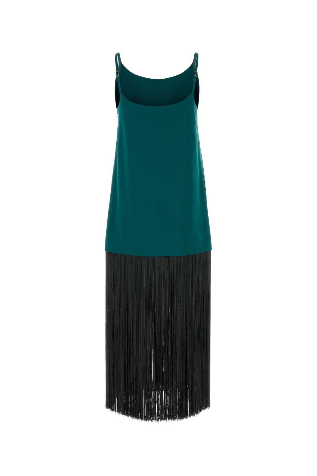 Alaia Emerald Green Poplin Dress Size XS / US 0-2 / IT 36-38 - 2 Thumbnail