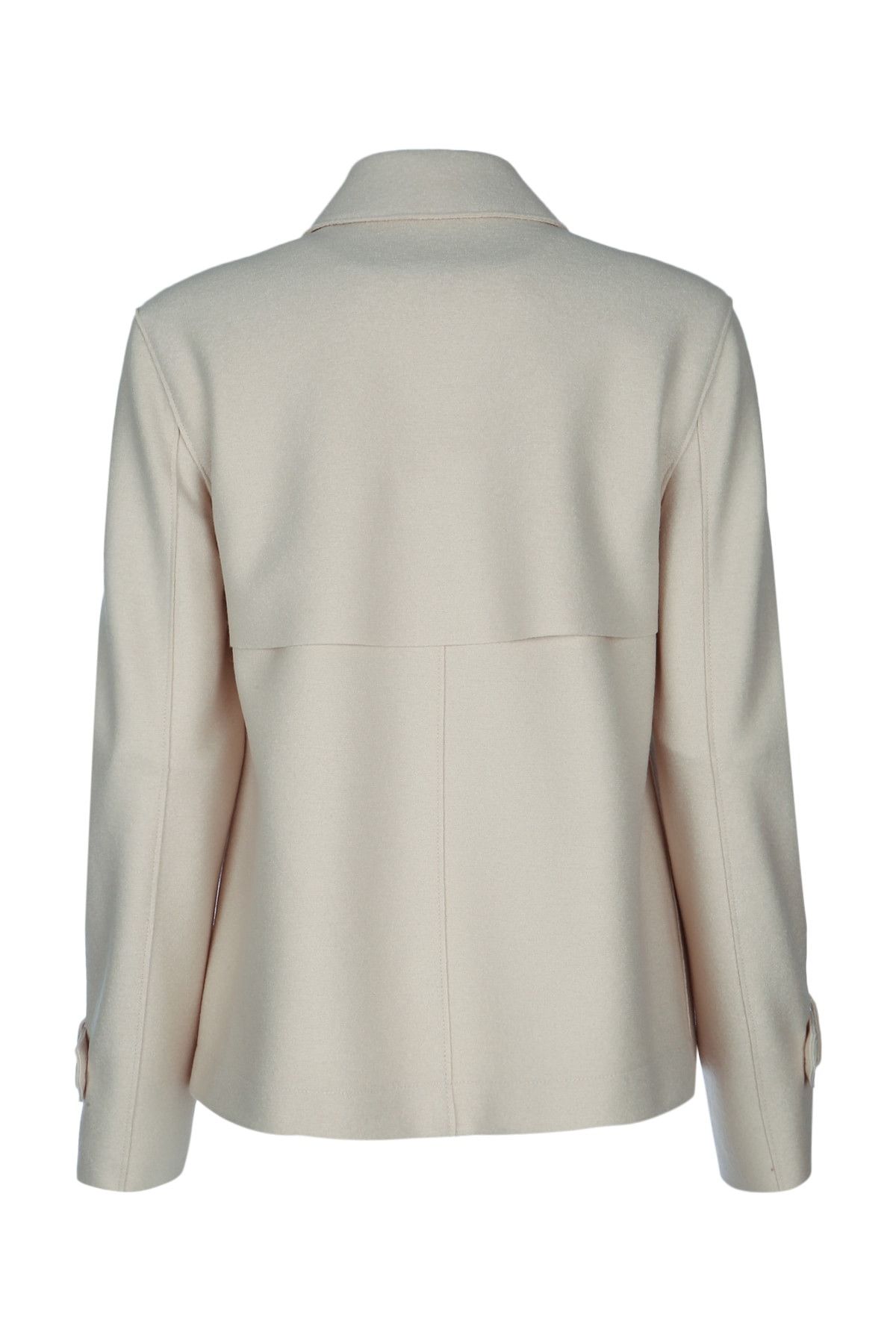 Harris Wharf London Women Cropped Trench Light Pressed Wool Size S / US 4 / IT 40 - 2 Thumbnail