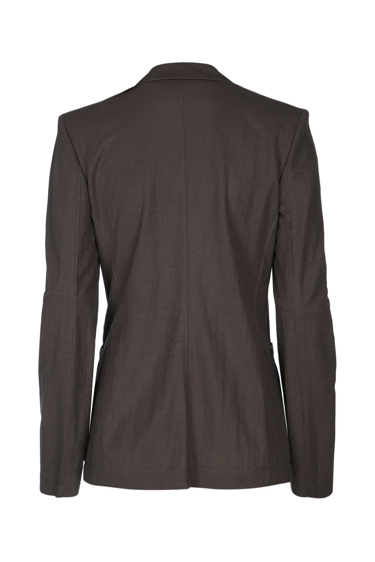 Harris Wharf London Women D.B. Blazer With Shoulder Pads Rayon Size M / US 6-8 / IT 42-44 - 2 Thumbnail