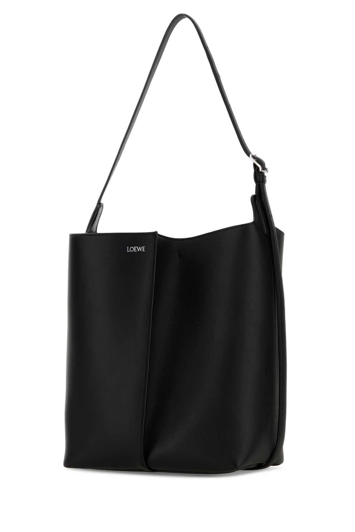 Loewe Black Leather Large Bilbao Bucket Bag Size ONE SIZE - 2 Thumbnail