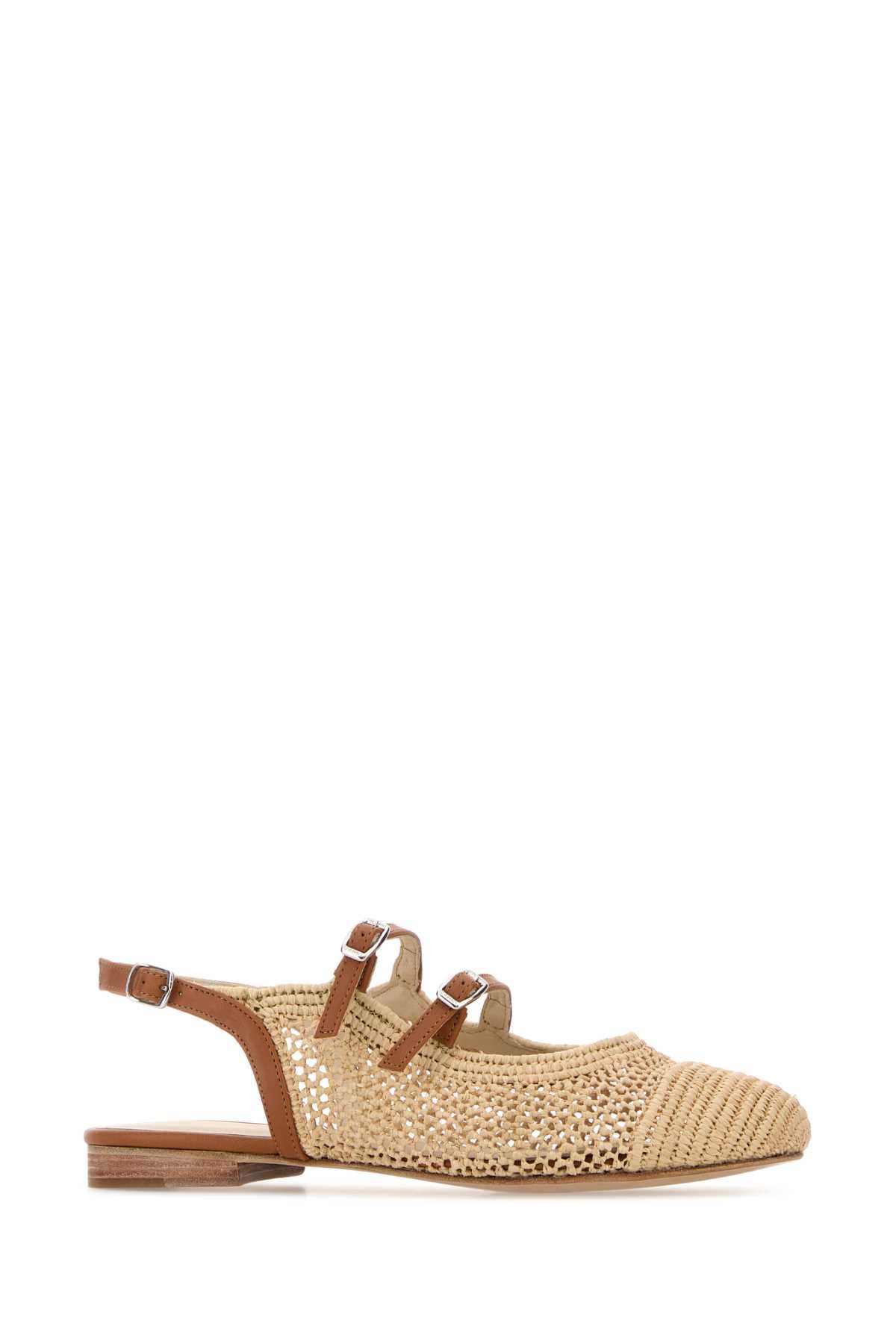 Carel Paris Raffia Ballerinas Size US 7 / IT 37 - 2 Thumbnail