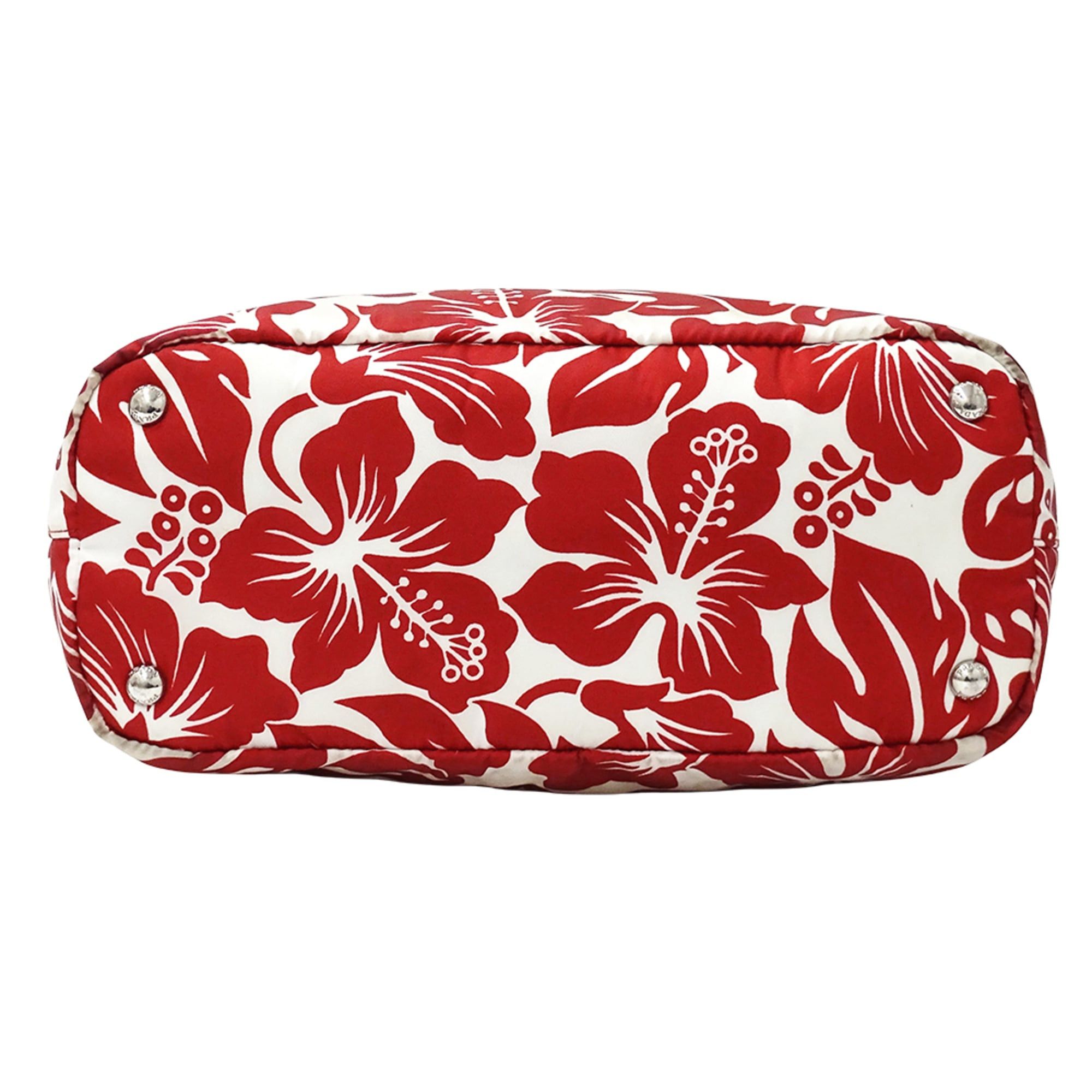 Prada Prada handbag for women, brand name, tote bag, shoulder 2-way, nylon, red, white. Size ONE SIZE - 3 Thumbnail