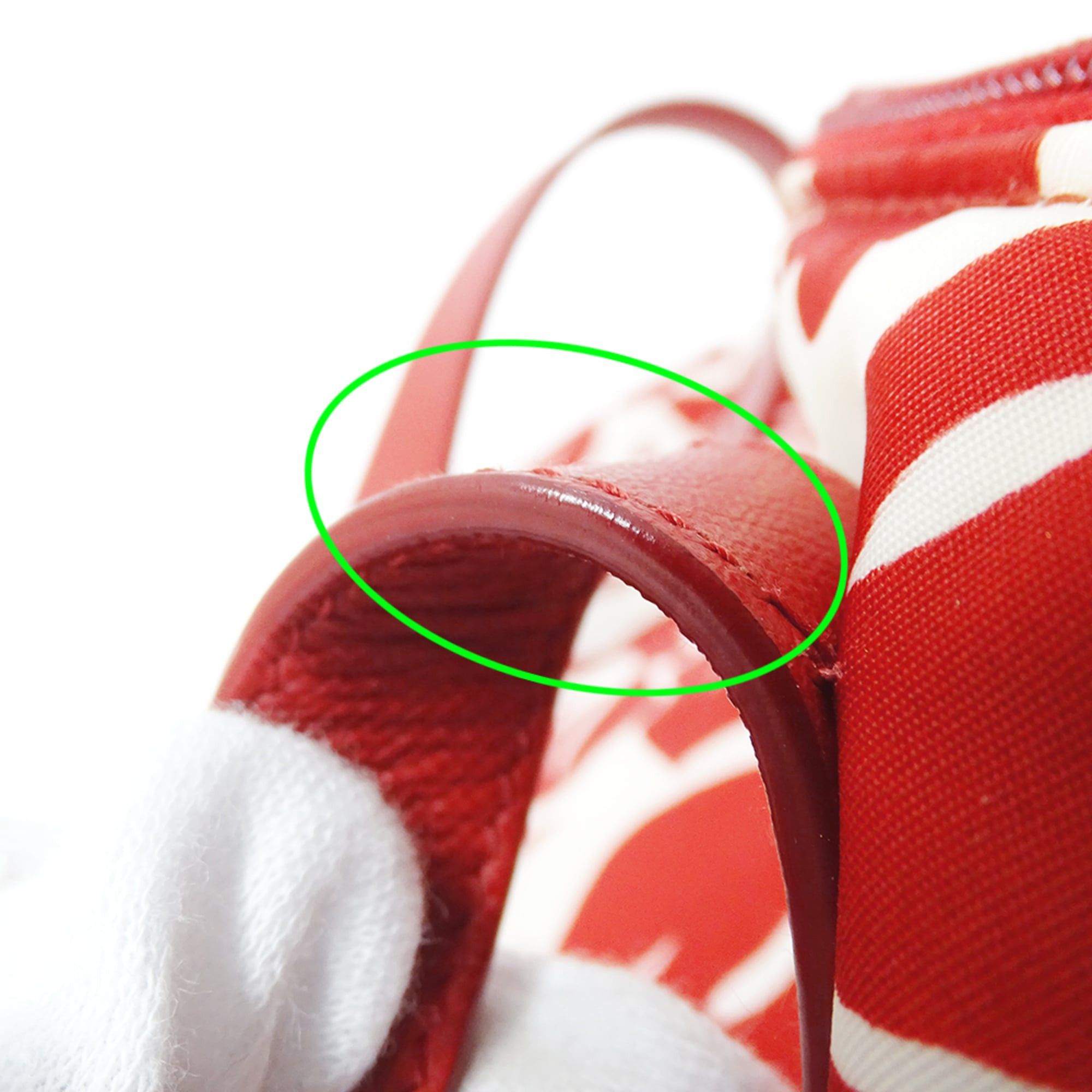 Prada Prada handbag for women, brand name, tote bag, shoulder 2-way, nylon, red, white. Size ONE SIZE - 15 Thumbnail