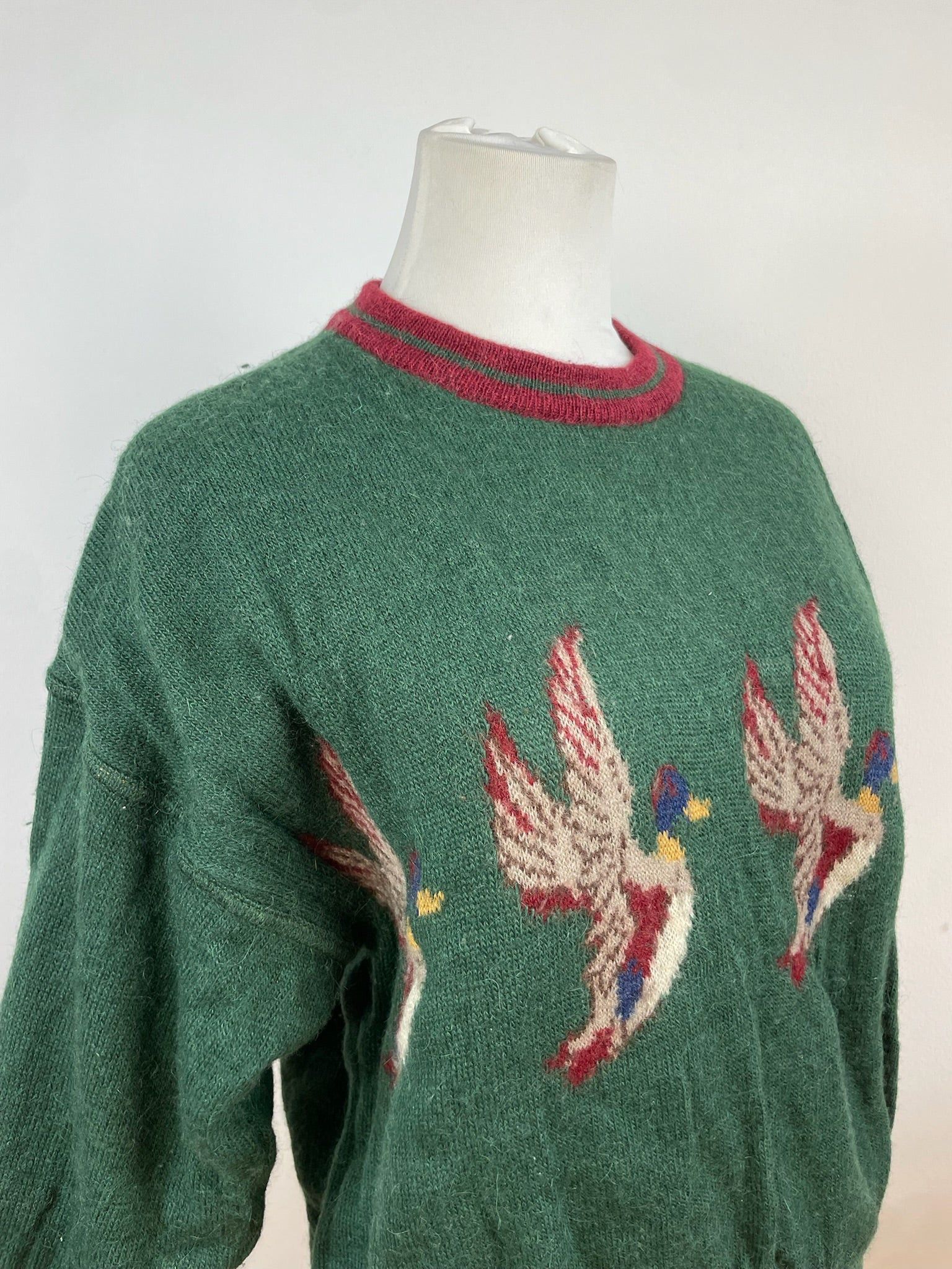 Salvatore Ferragamo Vintage Duck Sweater Wool M Green Size M / US 6-8 / IT 42-44 - 8 Thumbnail
