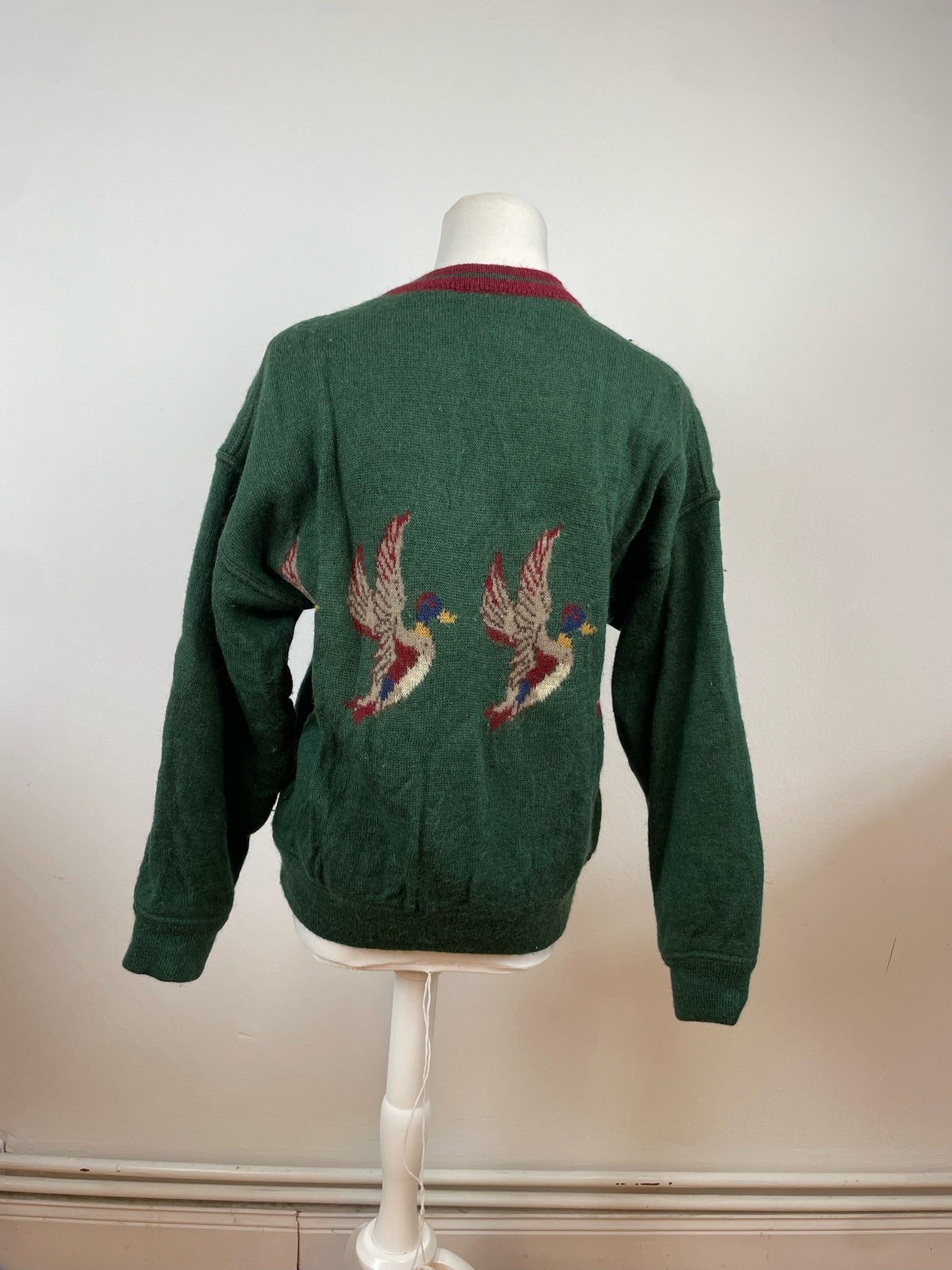 Salvatore Ferragamo Vintage Duck Sweater Wool M Green Size M / US 6-8 / IT 42-44 - 10 Thumbnail