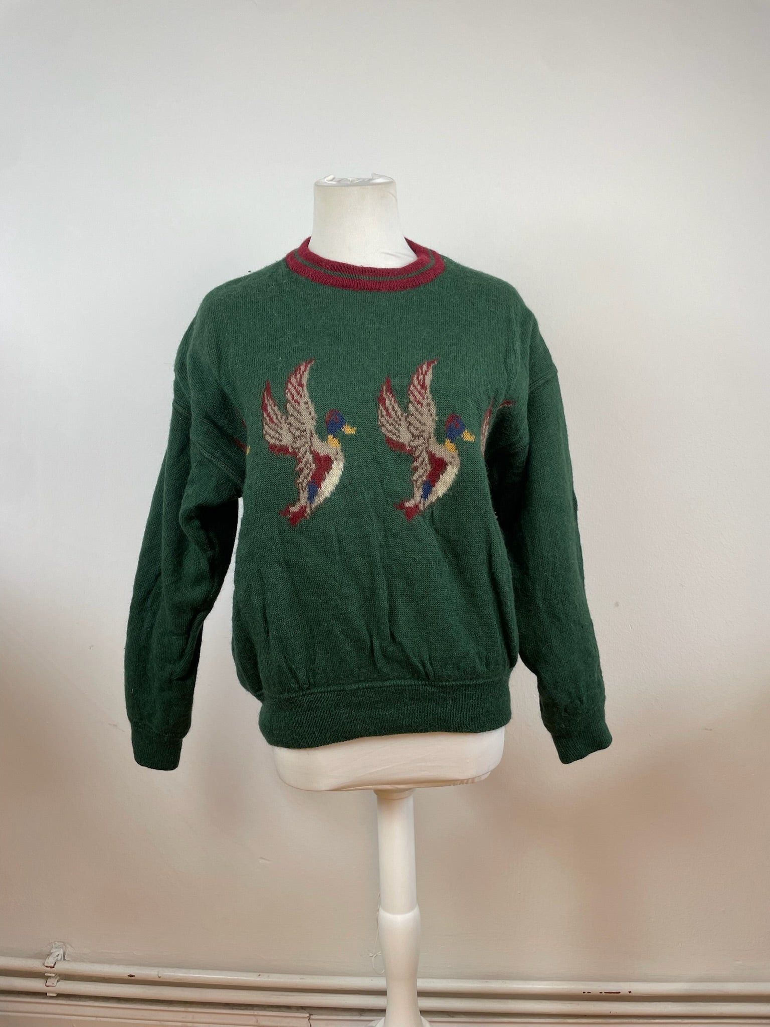 Salvatore Ferragamo Vintage Duck Sweater Wool M Green Size M / US 6-8 / IT 42-44 - 11 Thumbnail