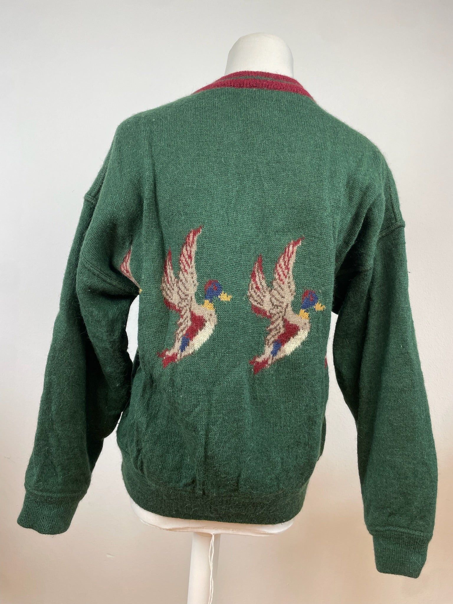 Salvatore Ferragamo Vintage Duck Sweater Wool M Green Size M / US 6-8 / IT 42-44 - 4 Thumbnail