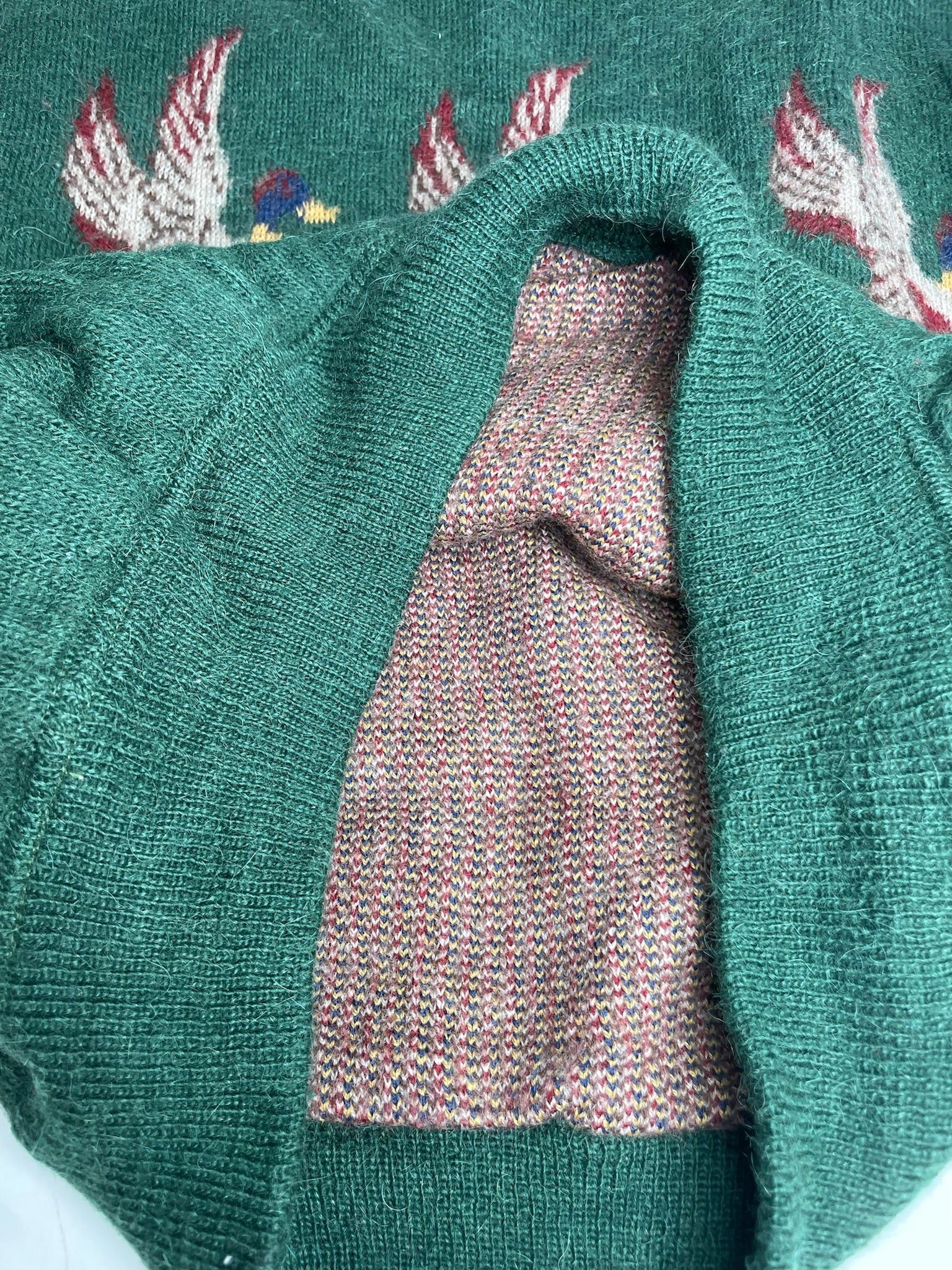 Salvatore Ferragamo Vintage Duck Sweater Wool M Green Size M / US 6-8 / IT 42-44 - 6 Thumbnail