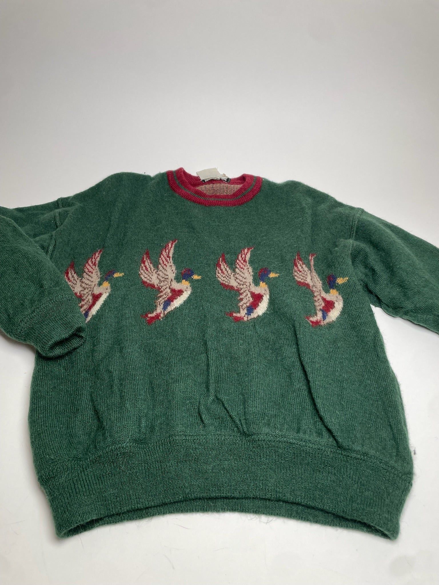 Salvatore Ferragamo Vintage Duck Sweater Wool M Green Size M / US 6-8 / IT 42-44 - 7 Thumbnail