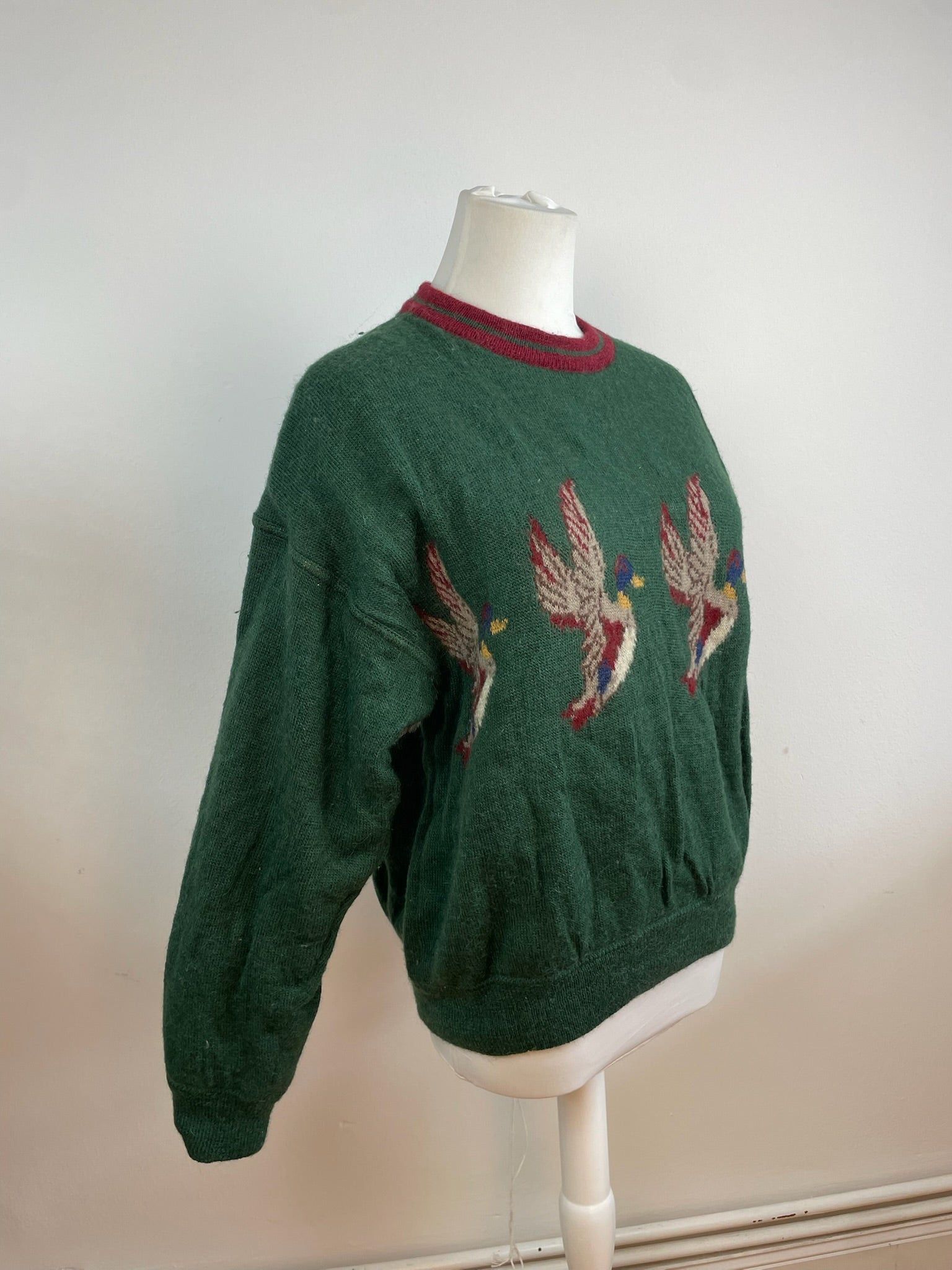 Salvatore Ferragamo Vintage Duck Sweater Wool M Green Size M / US 6-8 / IT 42-44 - 9 Thumbnail