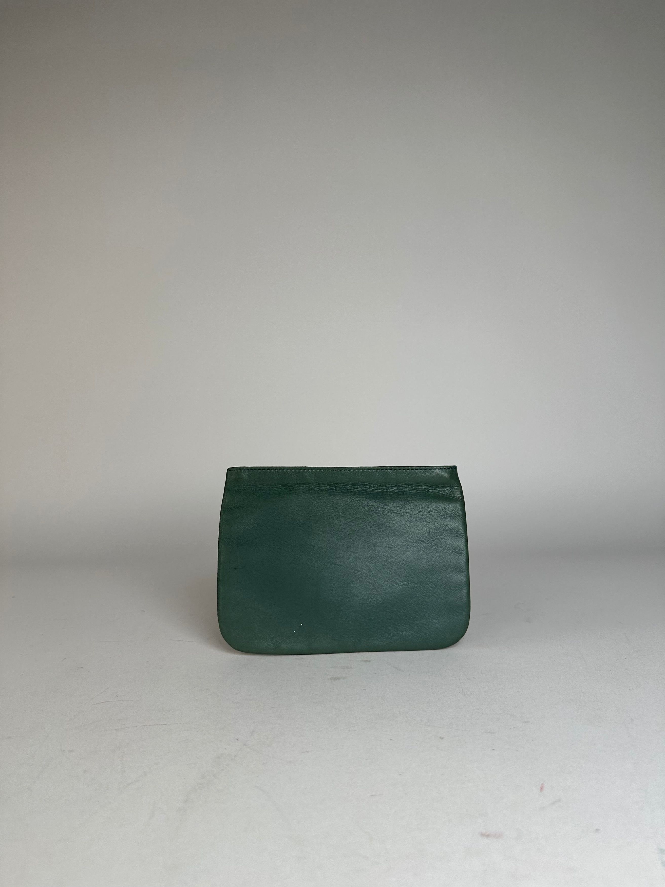 Loewe Vintage Leather Clutch Green Size ONE SIZE - 8 Thumbnail
