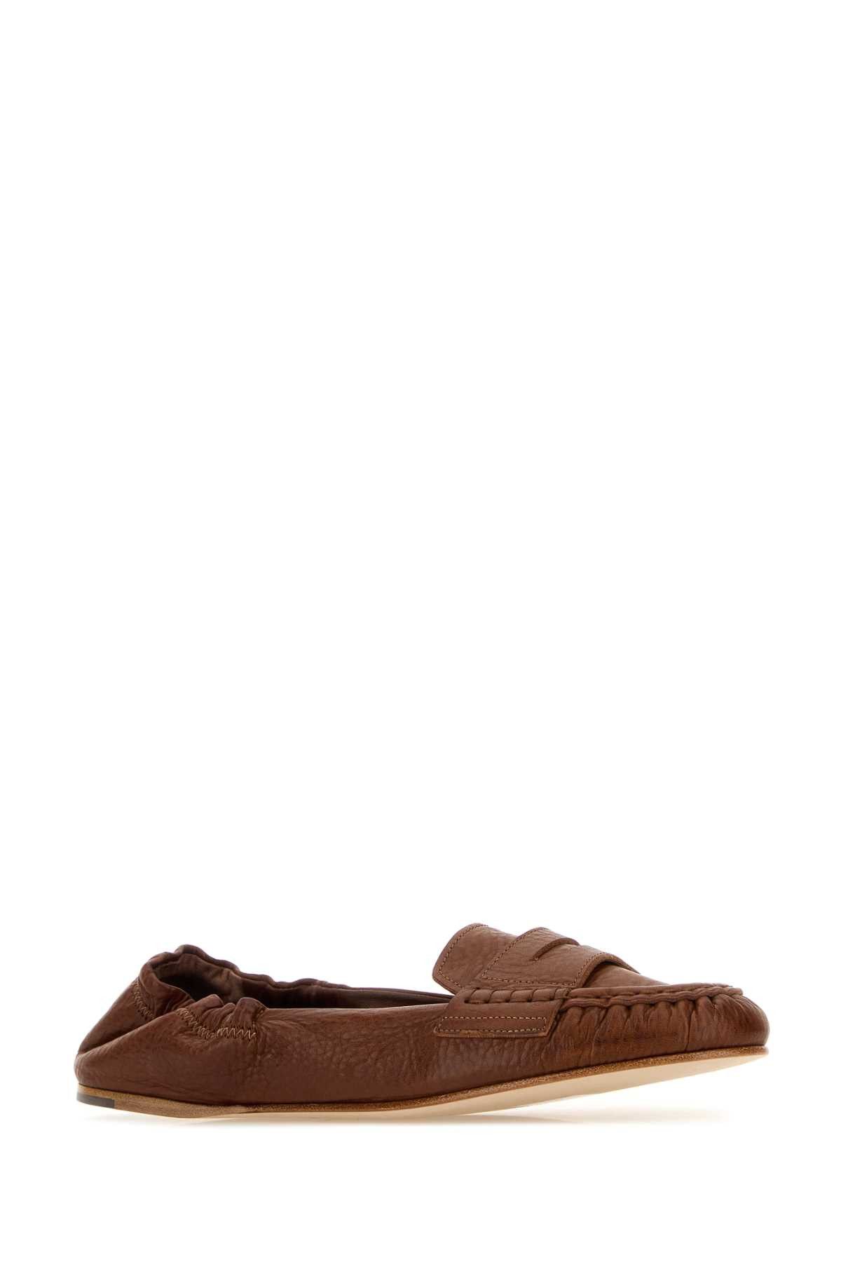 Dsquared2 Caramel Leather Loafers Size US 11 / IT 41 - 2 Thumbnail
