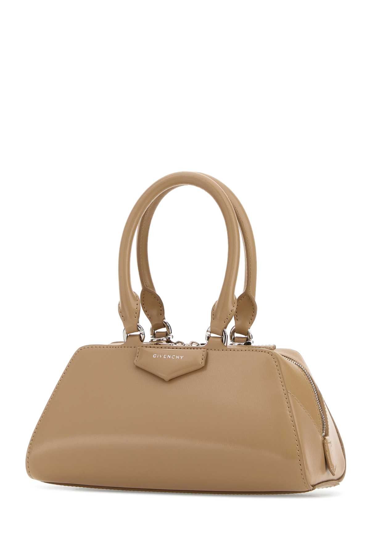 Givenchy Beige Leather Mini Antigona East-West Handbag Size ONE SIZE - 2 Thumbnail
