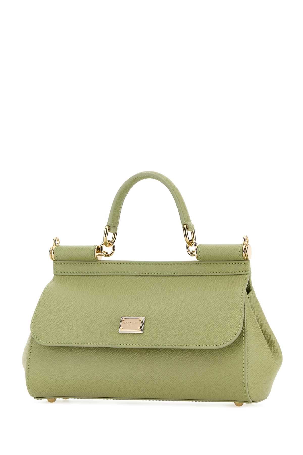 Dolce & Gabbana Pastel Green Leather Medium Sicily Handbag Size ONE SIZE - 2 Thumbnail