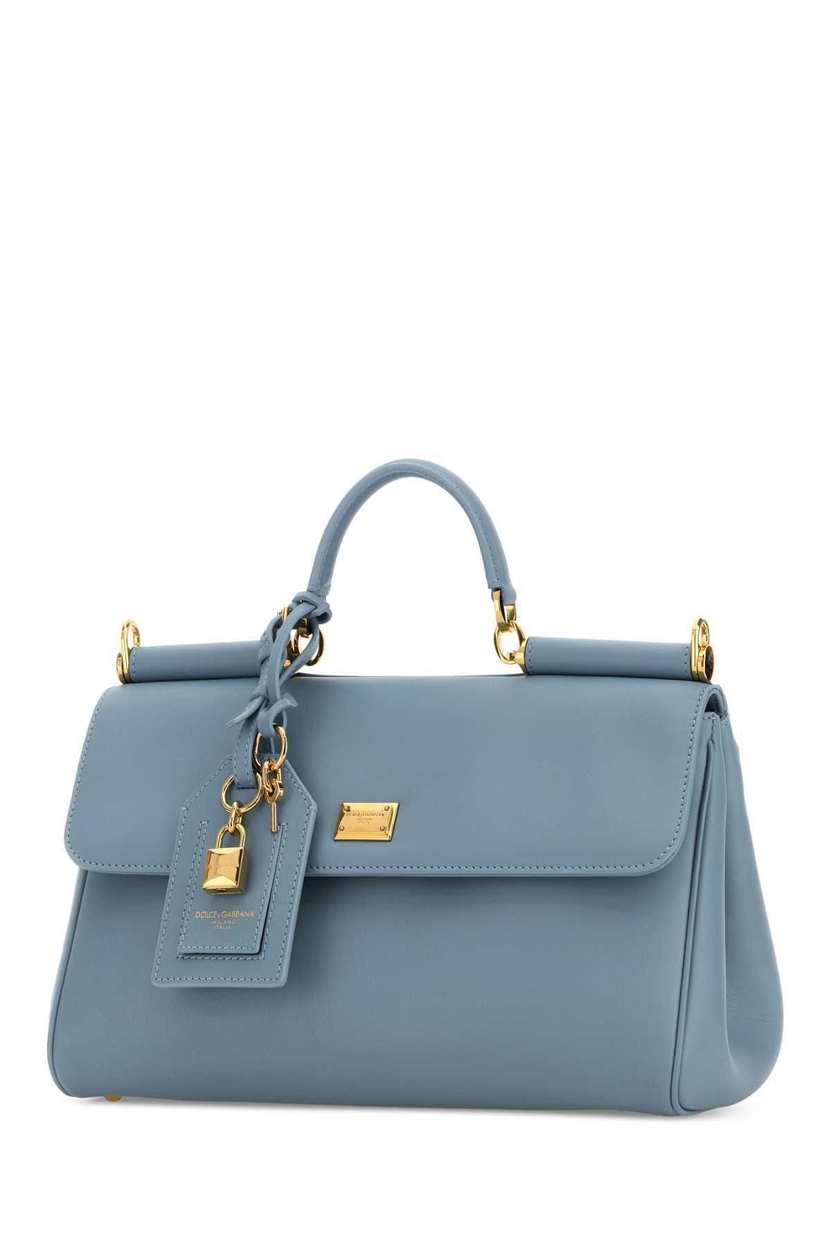 Dolce & Gabbana Light Blue Leather My Sicily Handbag Size ONE SIZE - 2 Thumbnail