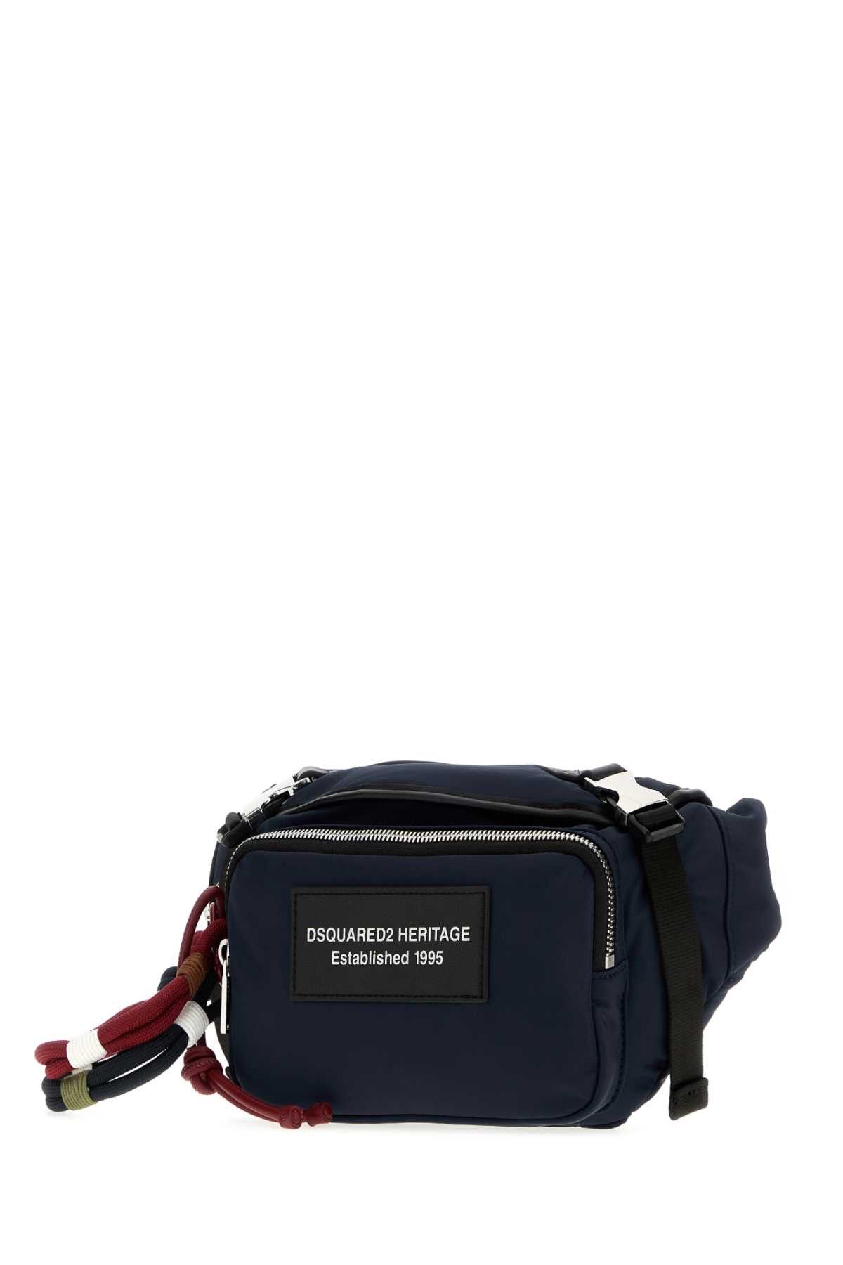 Dsquared2 Navy Blue Fabric Belt Bag Size ONE SIZE - 2 Thumbnail