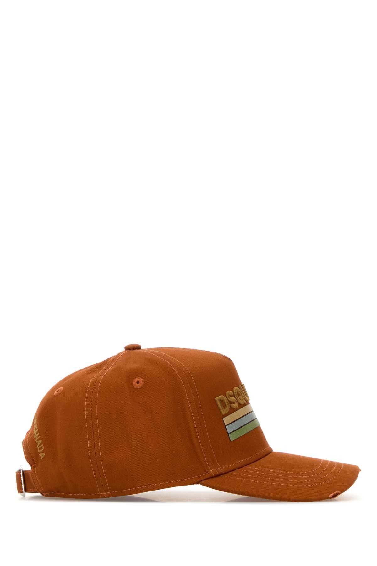 Dsquared2 Orange Cotton Baseball Cap Size ONE SIZE - 2 Thumbnail