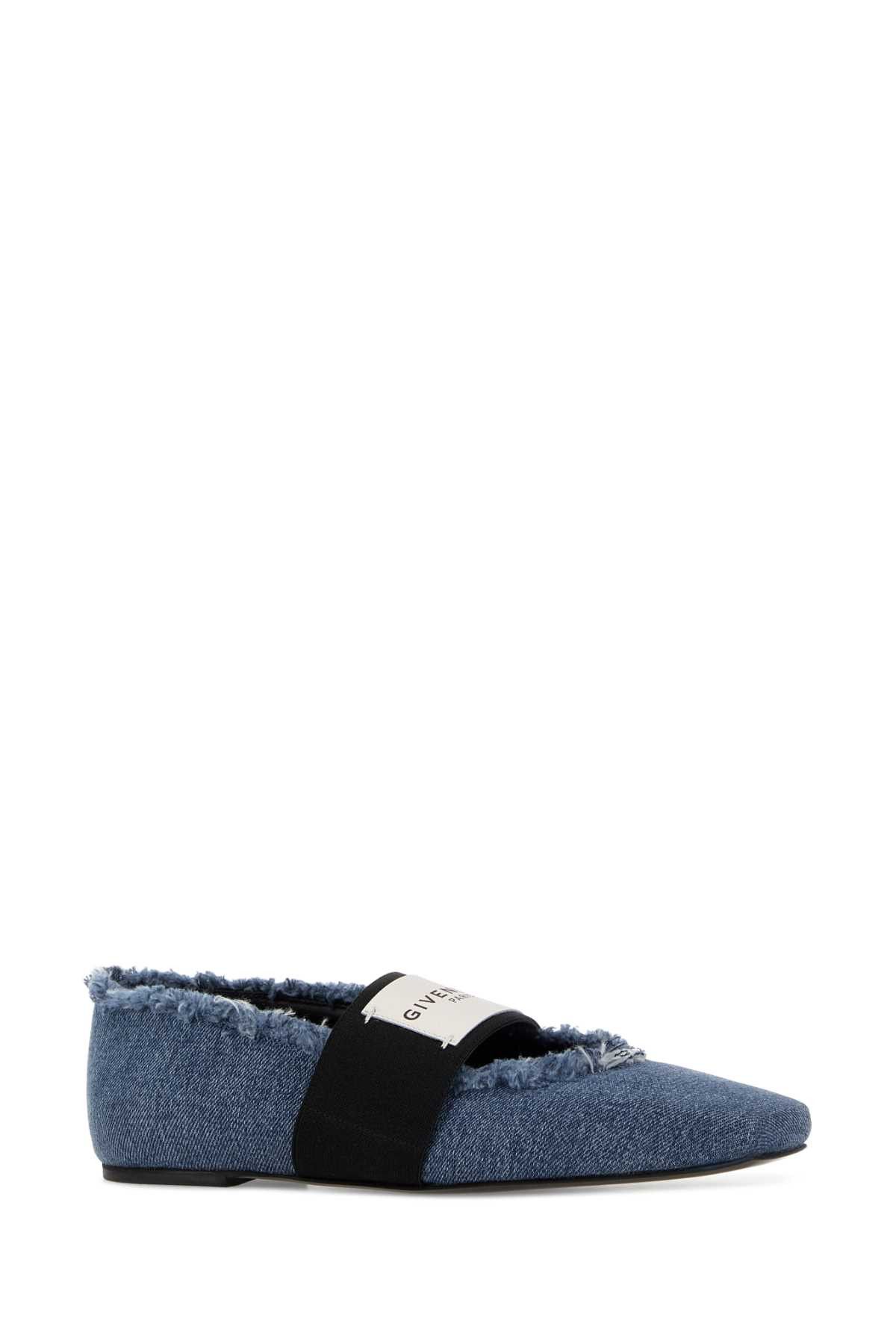 Givenchy Denim Ballerinas Size US 7 / IT 37 - 2 Thumbnail