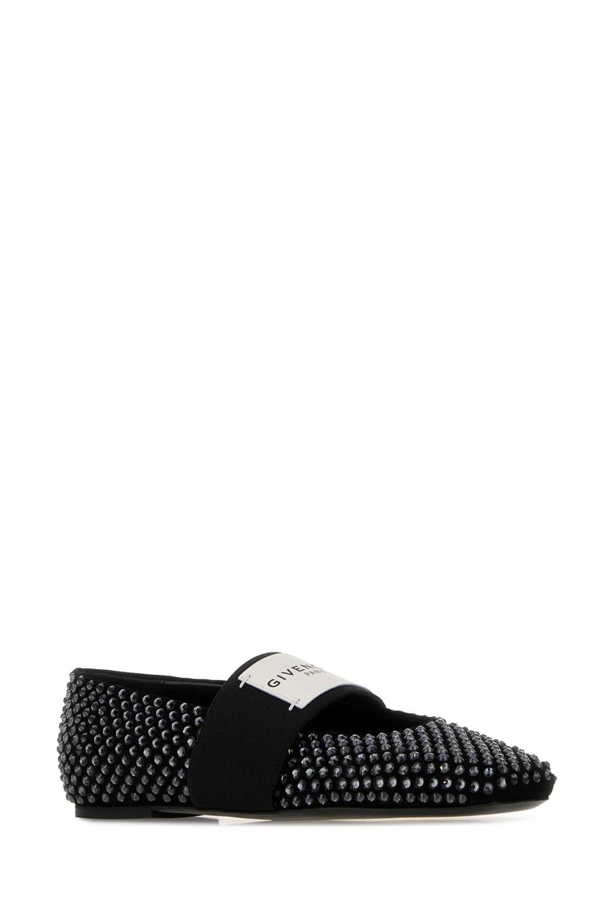 Givenchy Embellished Suede Square Ballerinas Size US 11 / IT 41 - 2 Thumbnail