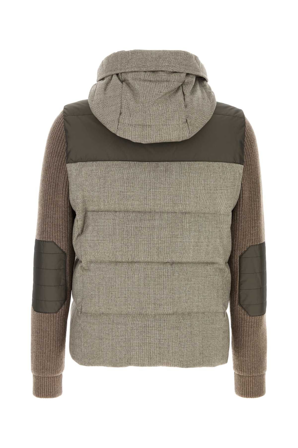 MooRER Cappuccino Wool Bensa Down Jacket Size US L / EU 52-54 / 3 - 2 Thumbnail