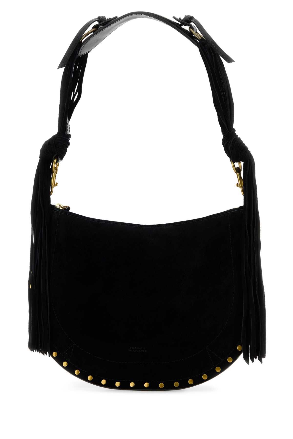 Isabel Marant Black Suede Oskan Shoulder Bag Size ONE SIZE - 2 Thumbnail
