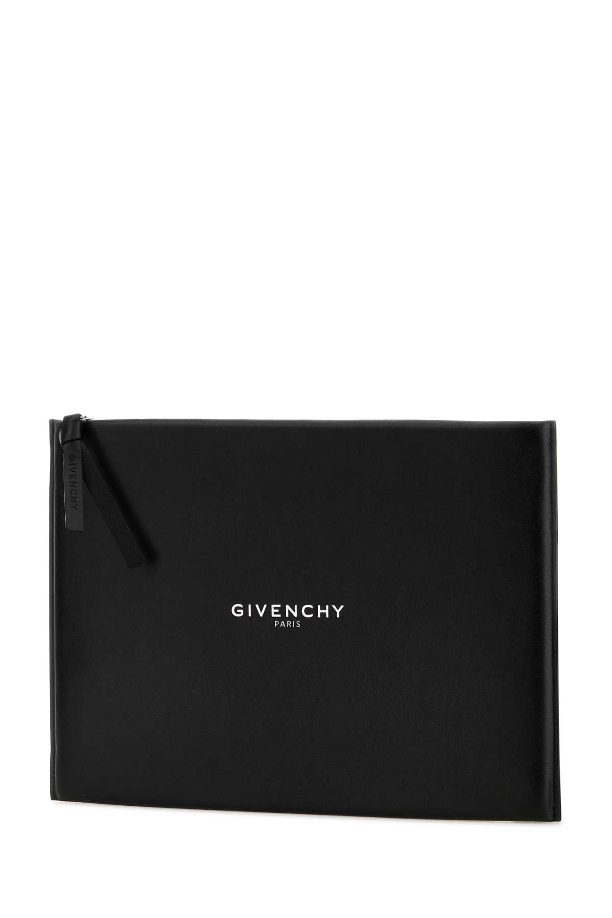 Givenchy Black Leather Large Antigona Stamped Clutch Size ONE SIZE - 2 Thumbnail