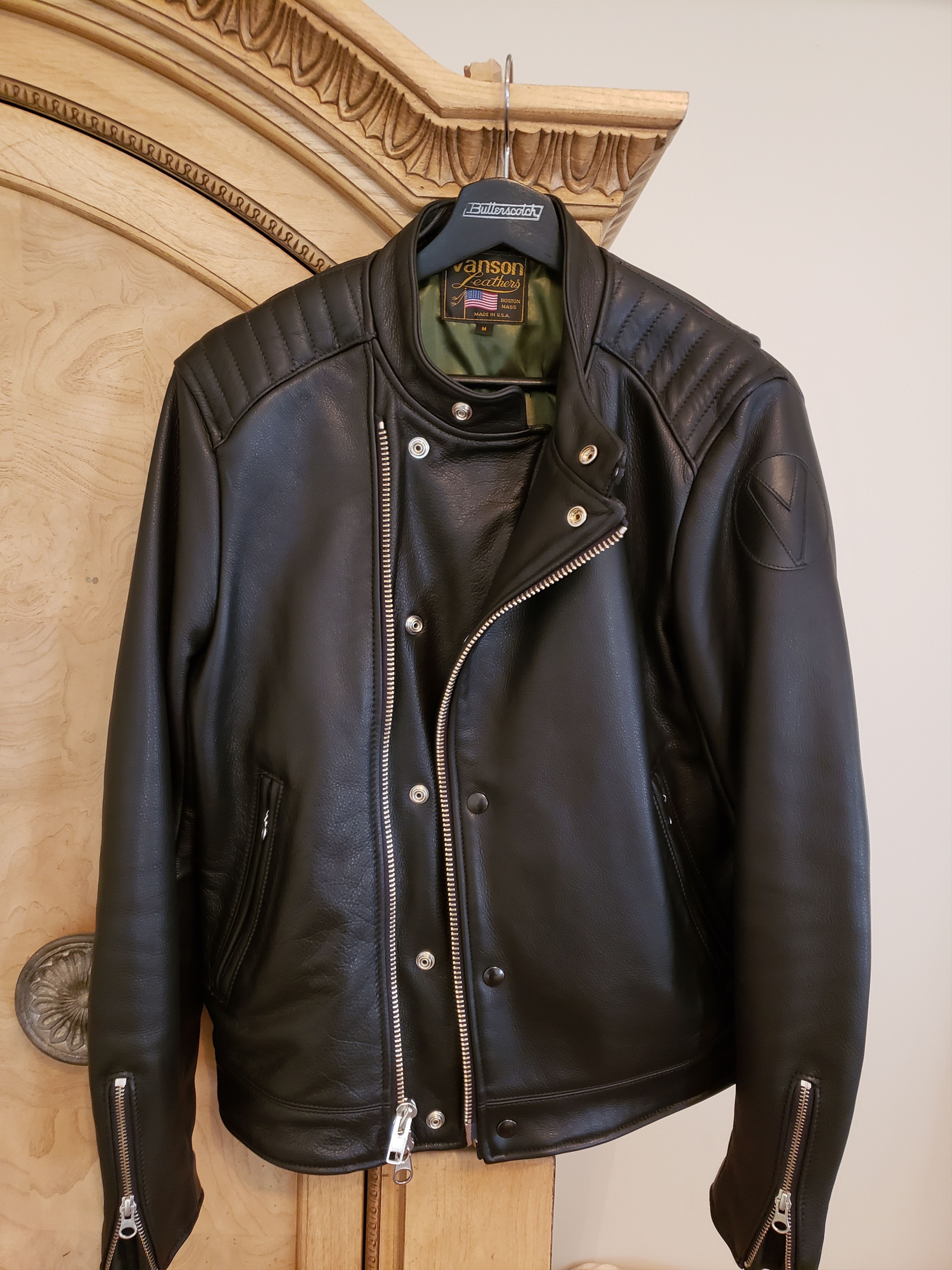 Butterscotch X Vanson Portland Cafe Jacket Size Medium