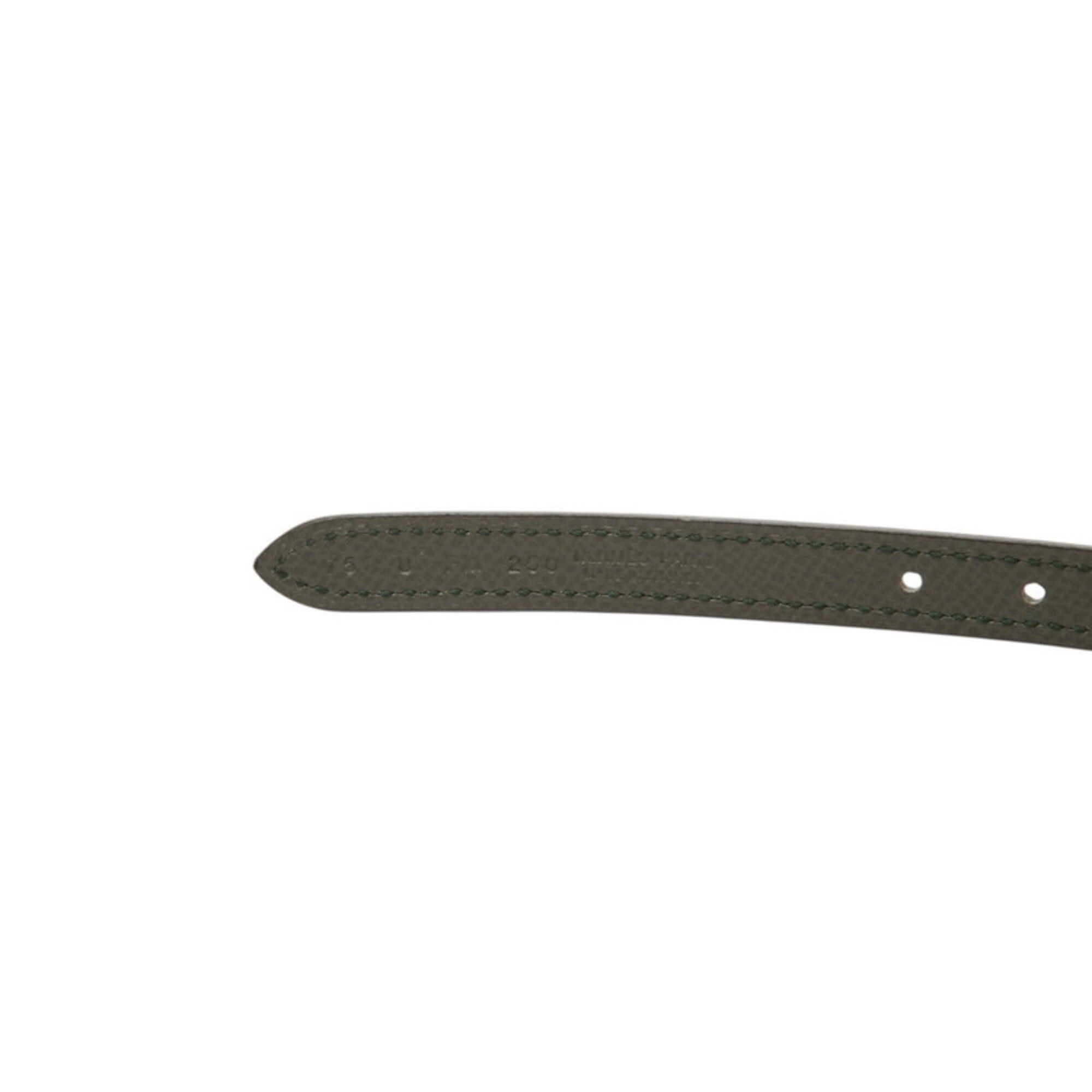 Hermes Hermes Reversible Belt, Size 75, Pink/Dark Green Leather, Women's. Size ONE SIZE - 5 Thumbnail
