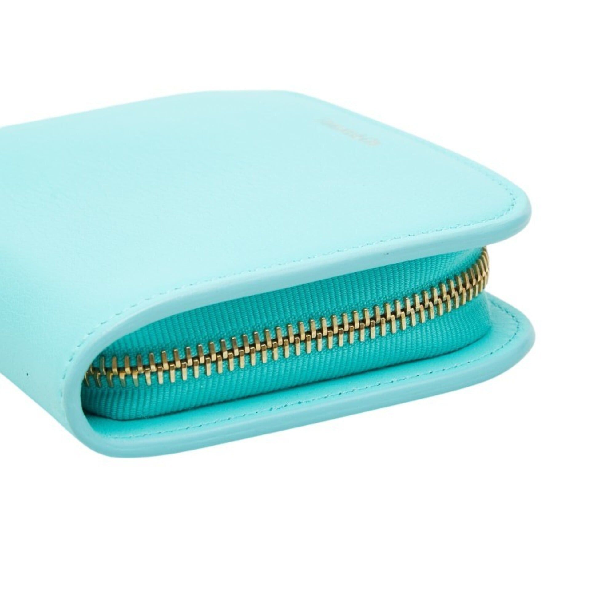 Tiffany & Co. Tiffany & Co. Rectangular Wallet, Round Zipper, Blue Leather, Women's Wallet. Size ONE SIZE - 4 Thumbnail
