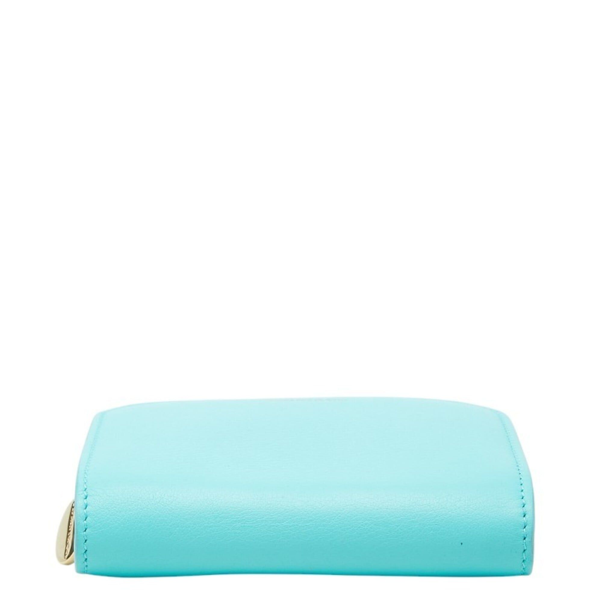 Tiffany & Co. Tiffany & Co. Rectangular Wallet, Round Zipper, Blue Leather, Women's Wallet. Size ONE SIZE - 3 Thumbnail