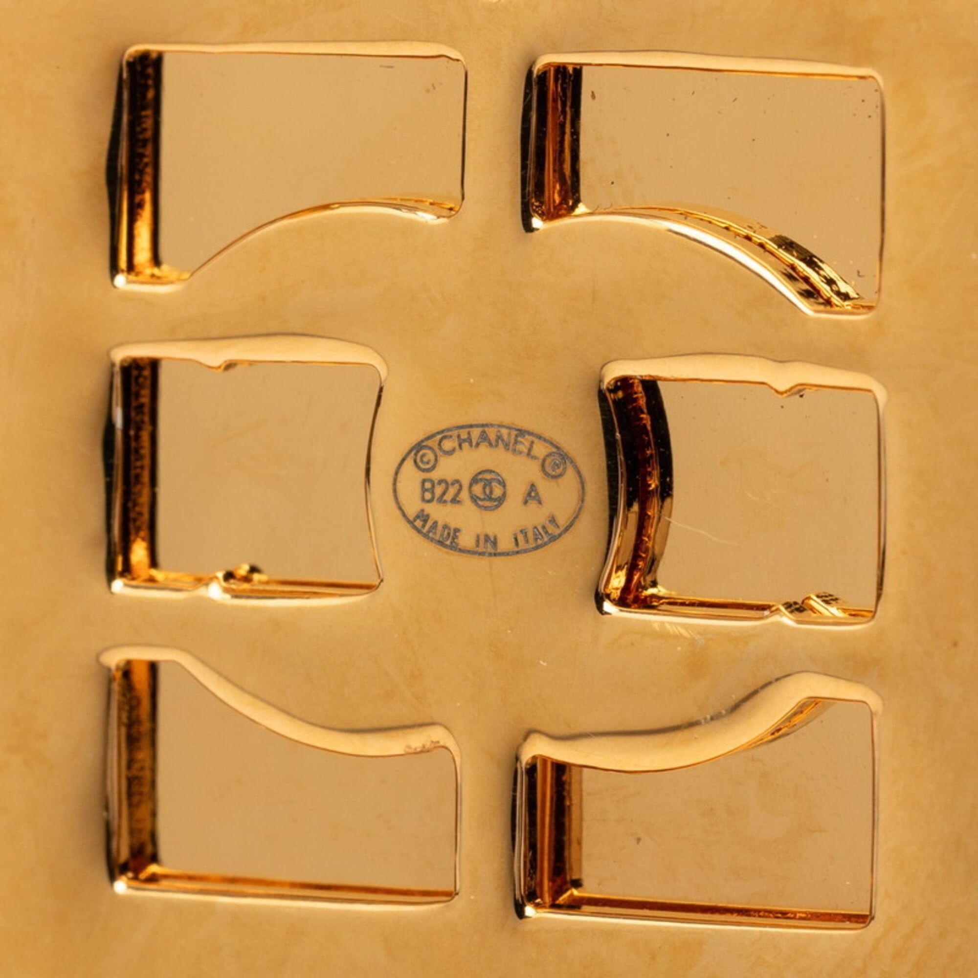Chanel Chanel 31 Le Cambon Door Motif Brooch Gold Plated Women's CHANEL Size ONE SIZE - 3 Thumbnail