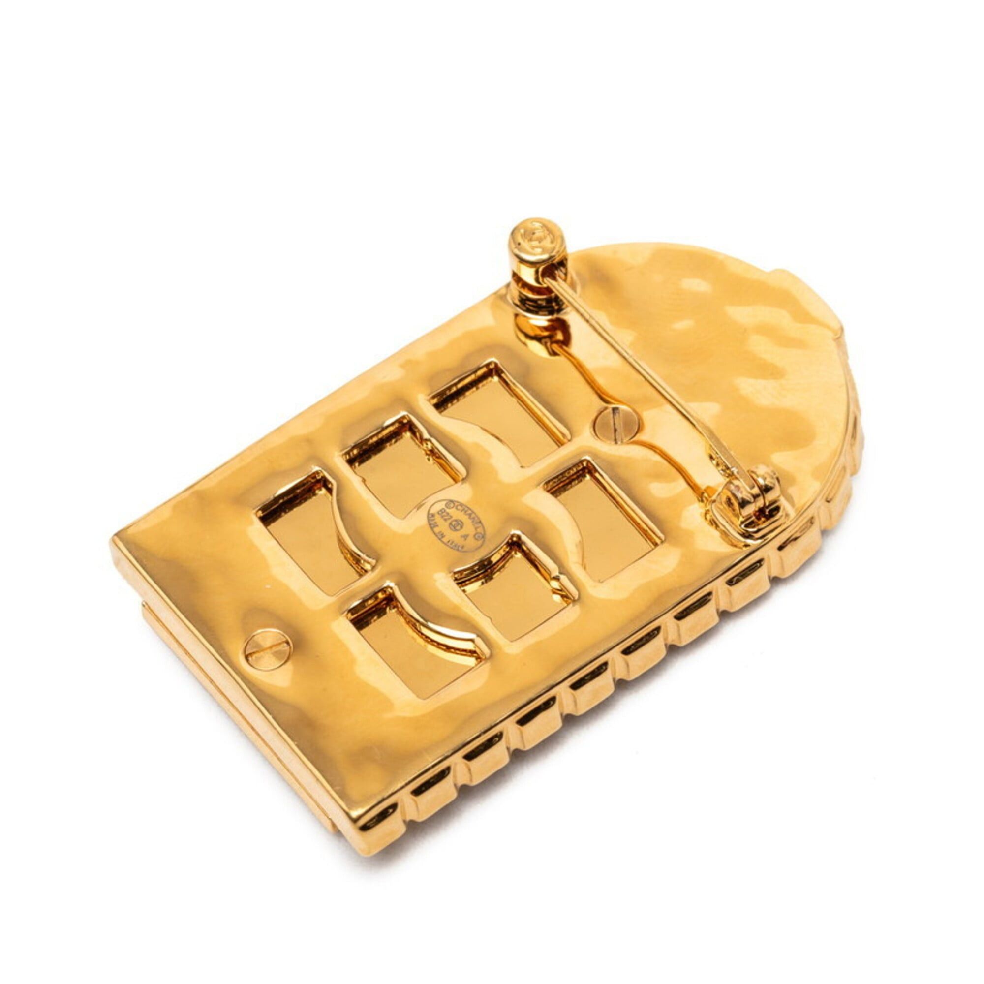 Chanel Chanel 31 Le Cambon Door Motif Brooch Gold Plated Women's CHANEL Size ONE SIZE - 2 Thumbnail