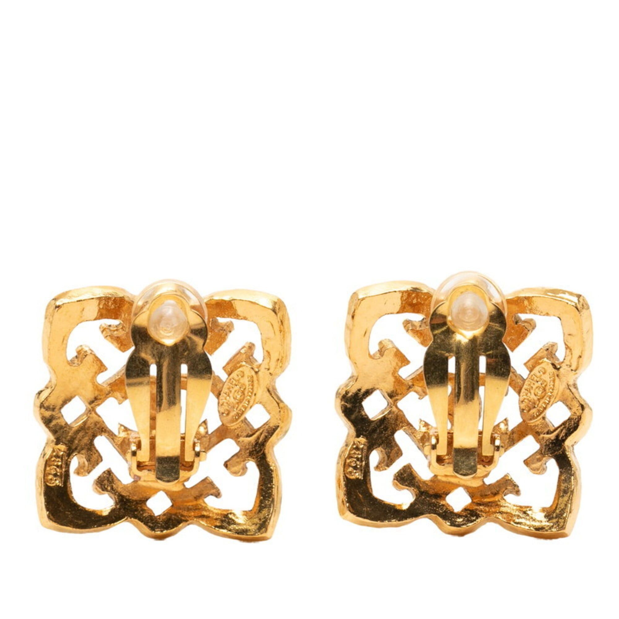 Chanel Chanel Coco Mark Vintage Earrings, Gold Plated, Women's CHANEL Size ONE SIZE - 2 Thumbnail