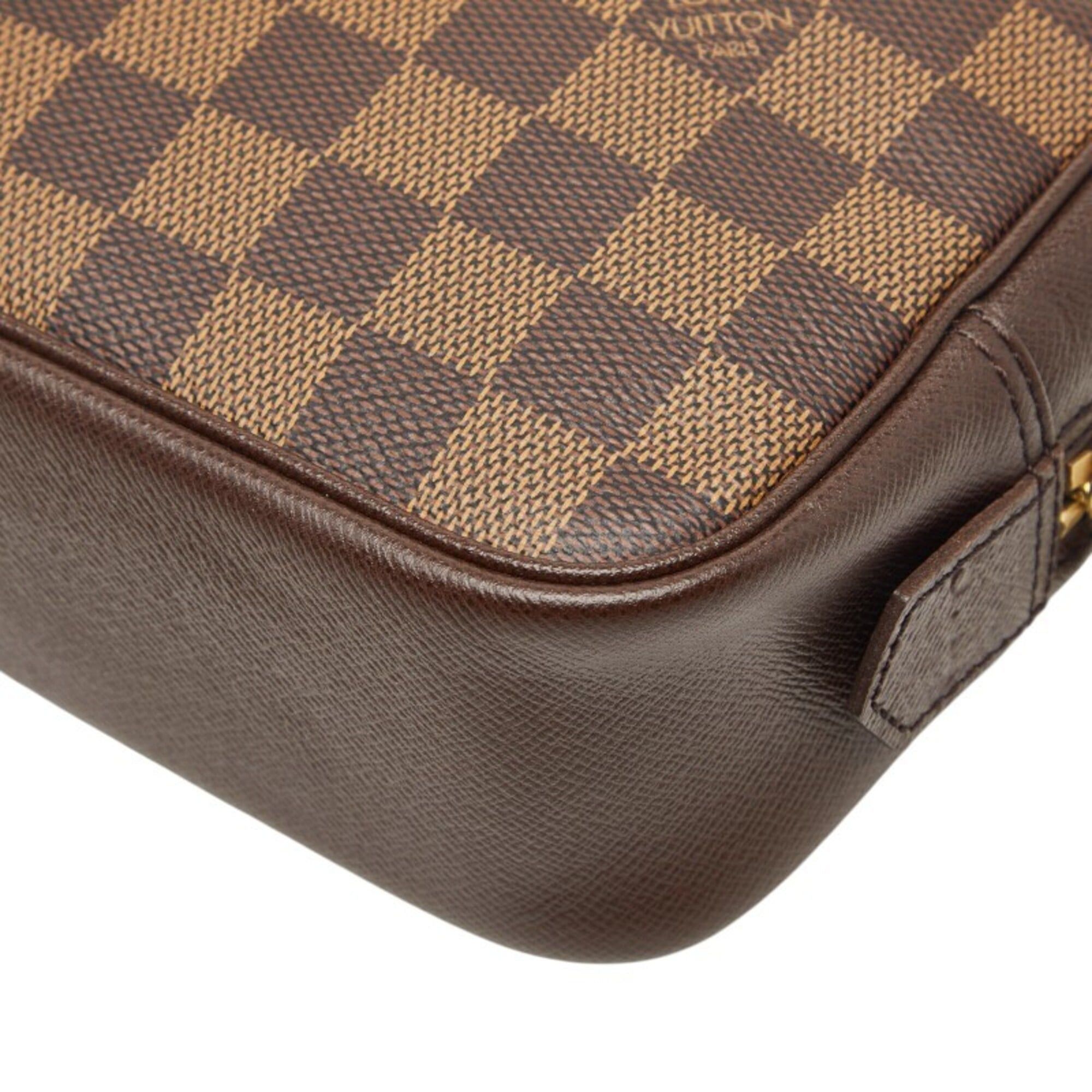 Louis Vuitton Louis Vuitton Damier Trousse Toilette 25 Cosmetic Pouch, Brown, N47623, Women's, LOUIS VUITTON Size ONE SIZE - 6 Thumbnail
