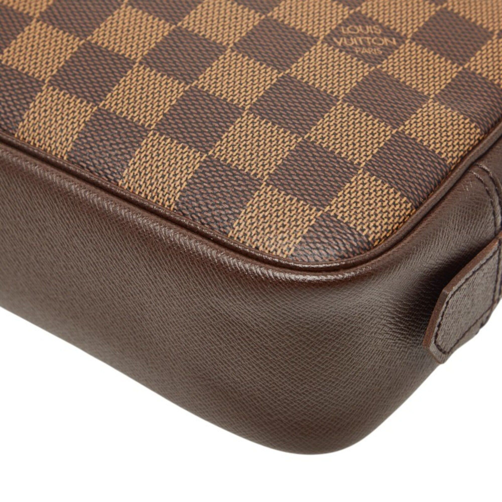 Louis Vuitton Louis Vuitton Damier Trousse Toilette 25 Cosmetic Pouch, Brown, N47623, Women's, LOUIS VUITTON Size ONE SIZE - 4 Thumbnail