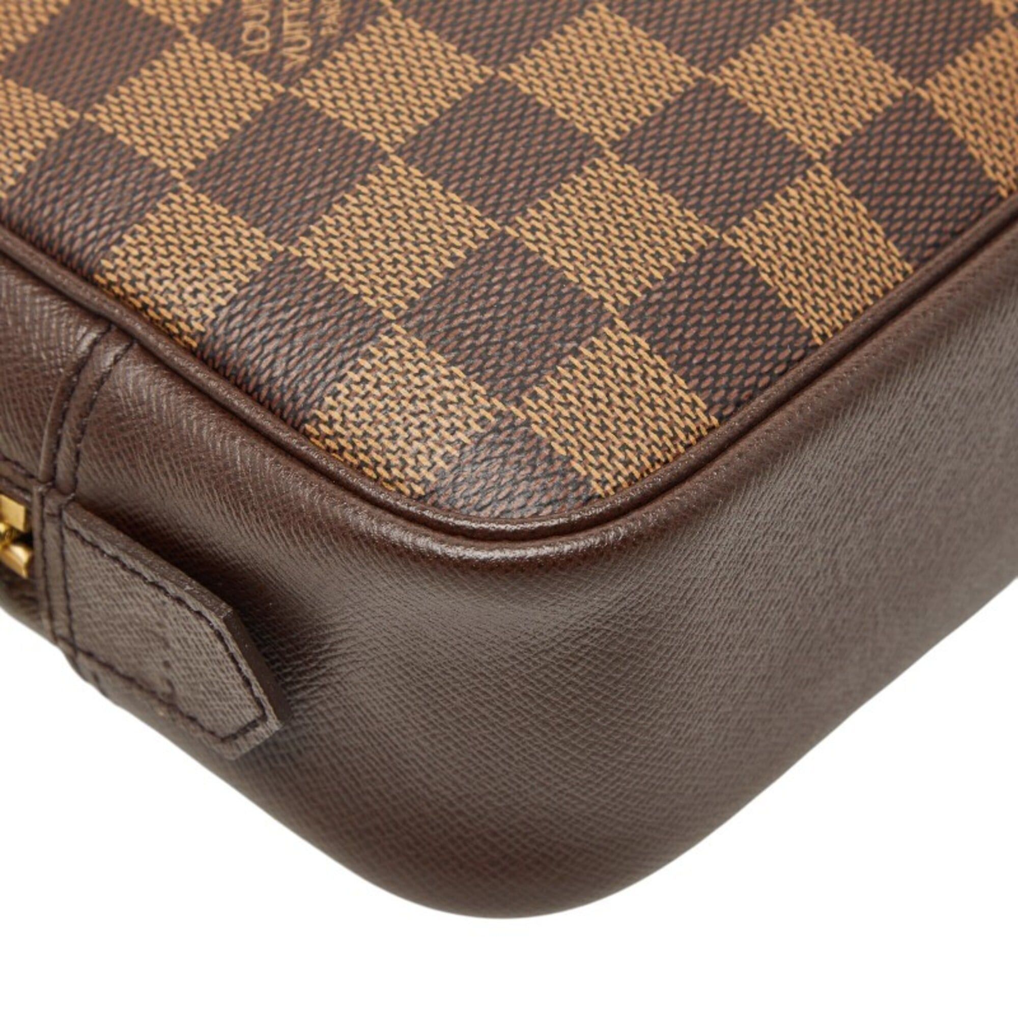 Louis Vuitton Louis Vuitton Damier Trousse Toilette 25 Cosmetic Pouch, Brown, N47623, Women's, LOUIS VUITTON Size ONE SIZE - 5 Thumbnail