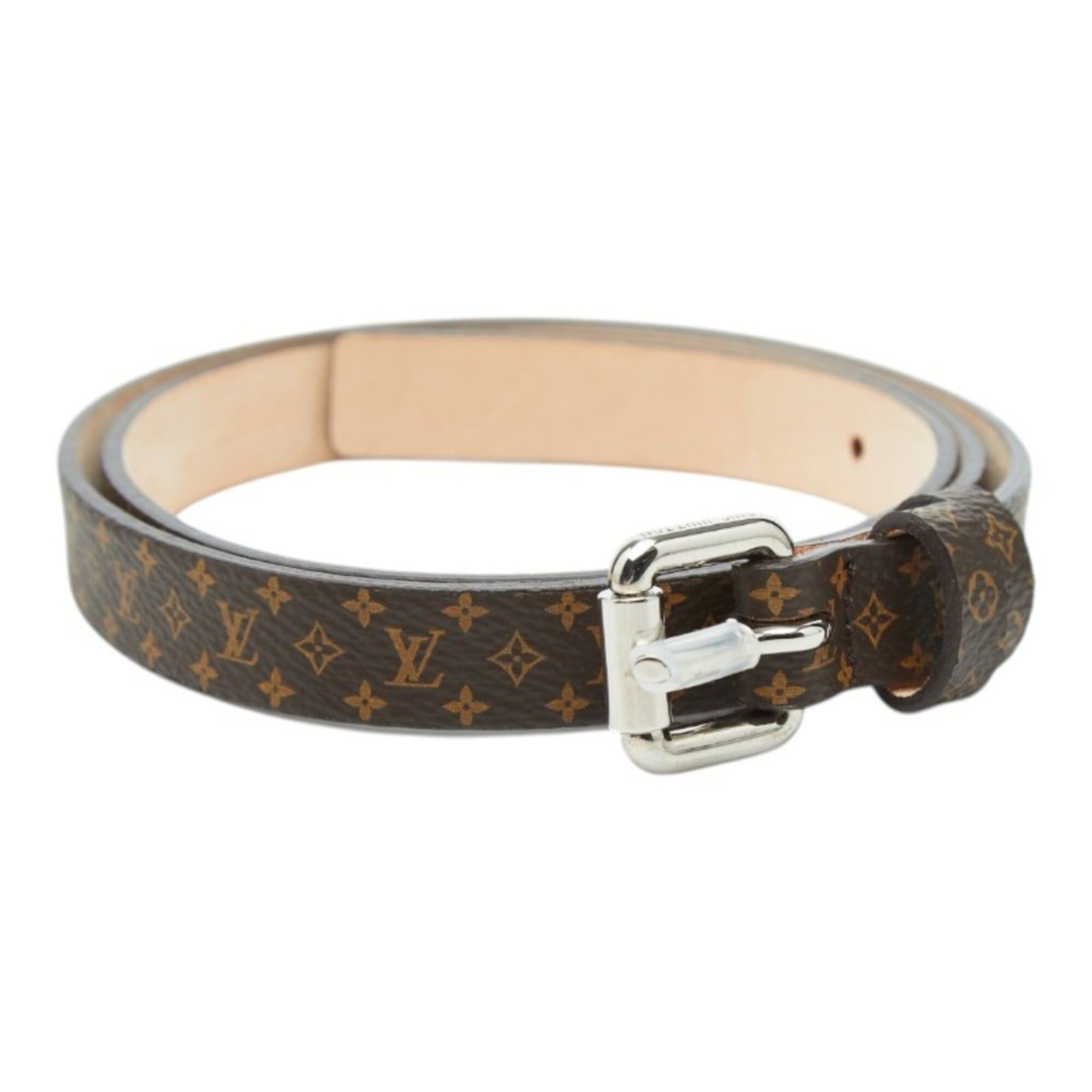 Louis Vuitton Louis Vuitton Monogram Belt, Size 70, Brown Leather, Women's. Size ONE SIZE - 4 Thumbnail
