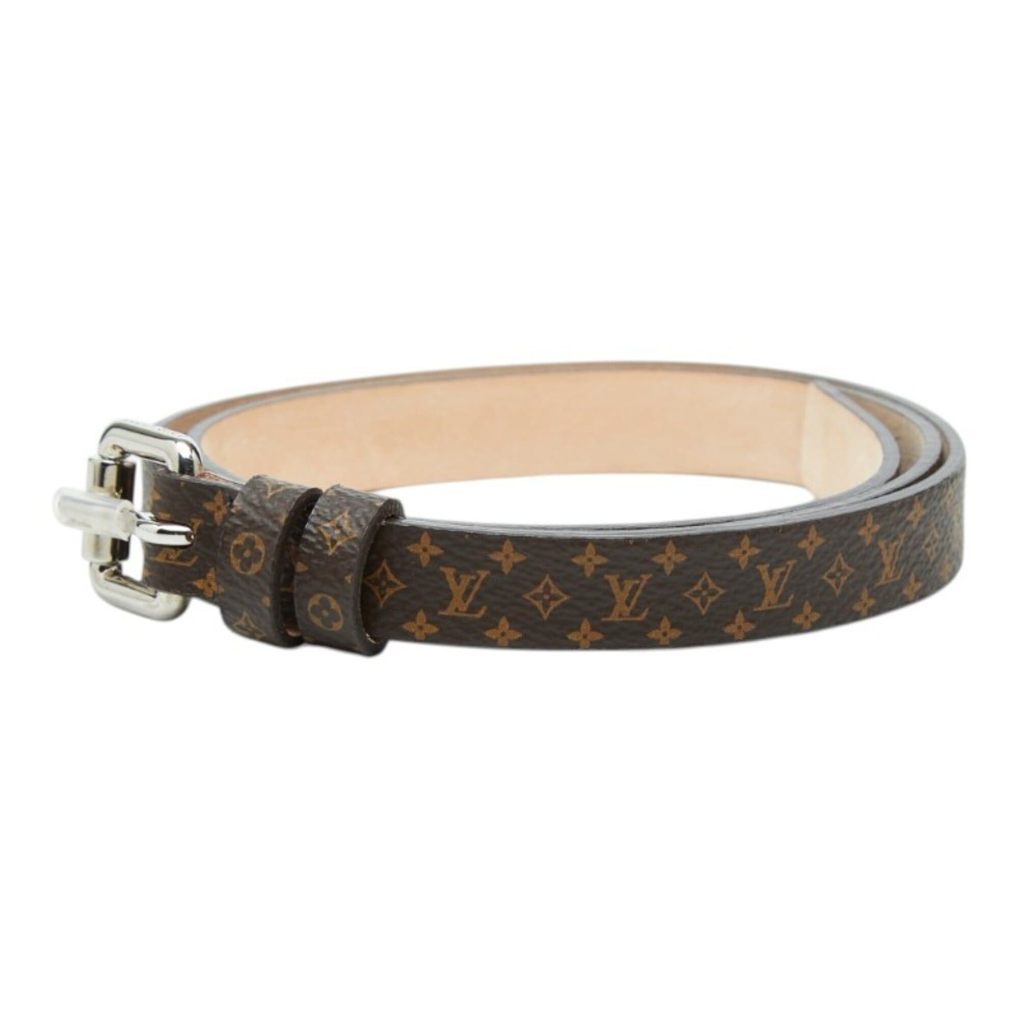 Louis Vuitton Louis Vuitton Monogram Belt, Size 70, Brown Leather, Women's. Size ONE SIZE - 2 Thumbnail