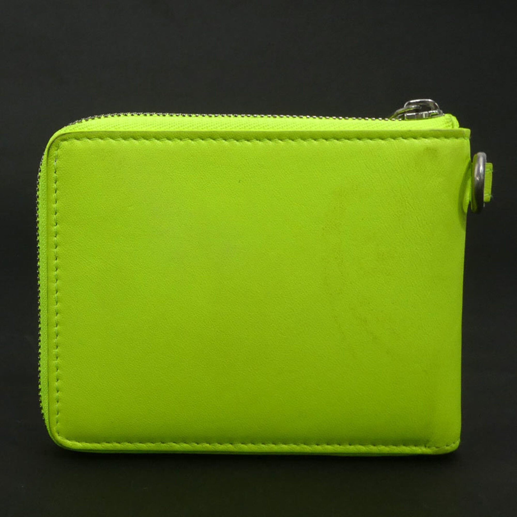 Balenciaga Balenciaga Bi-fold Wallet Leather Neon Yellow Men's Women's 659224 r11142a Size ONE SIZE - 3 Thumbnail