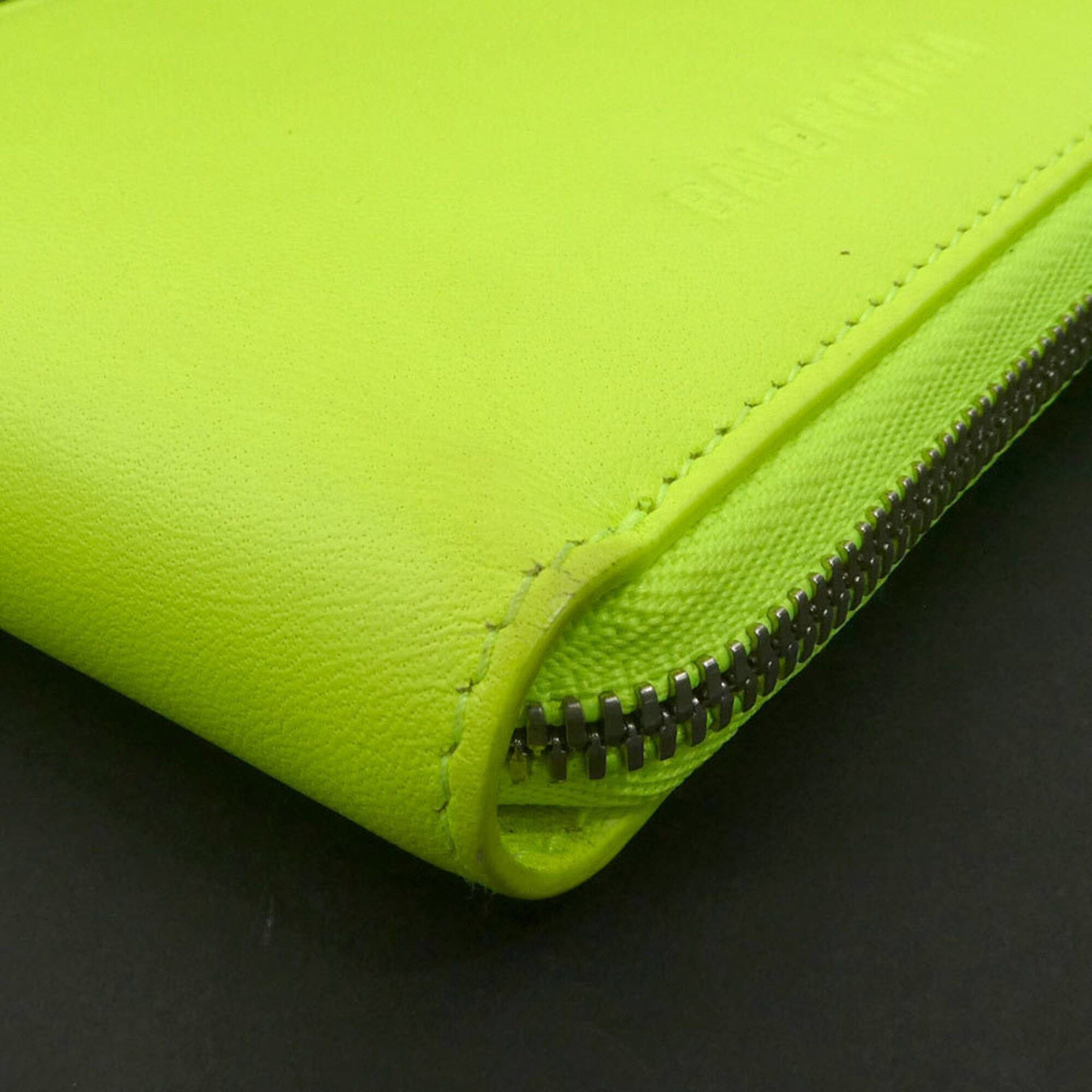Balenciaga Balenciaga Bi-fold Wallet Leather Neon Yellow Men's Women's 659224 r11142a Size ONE SIZE - 7 Thumbnail