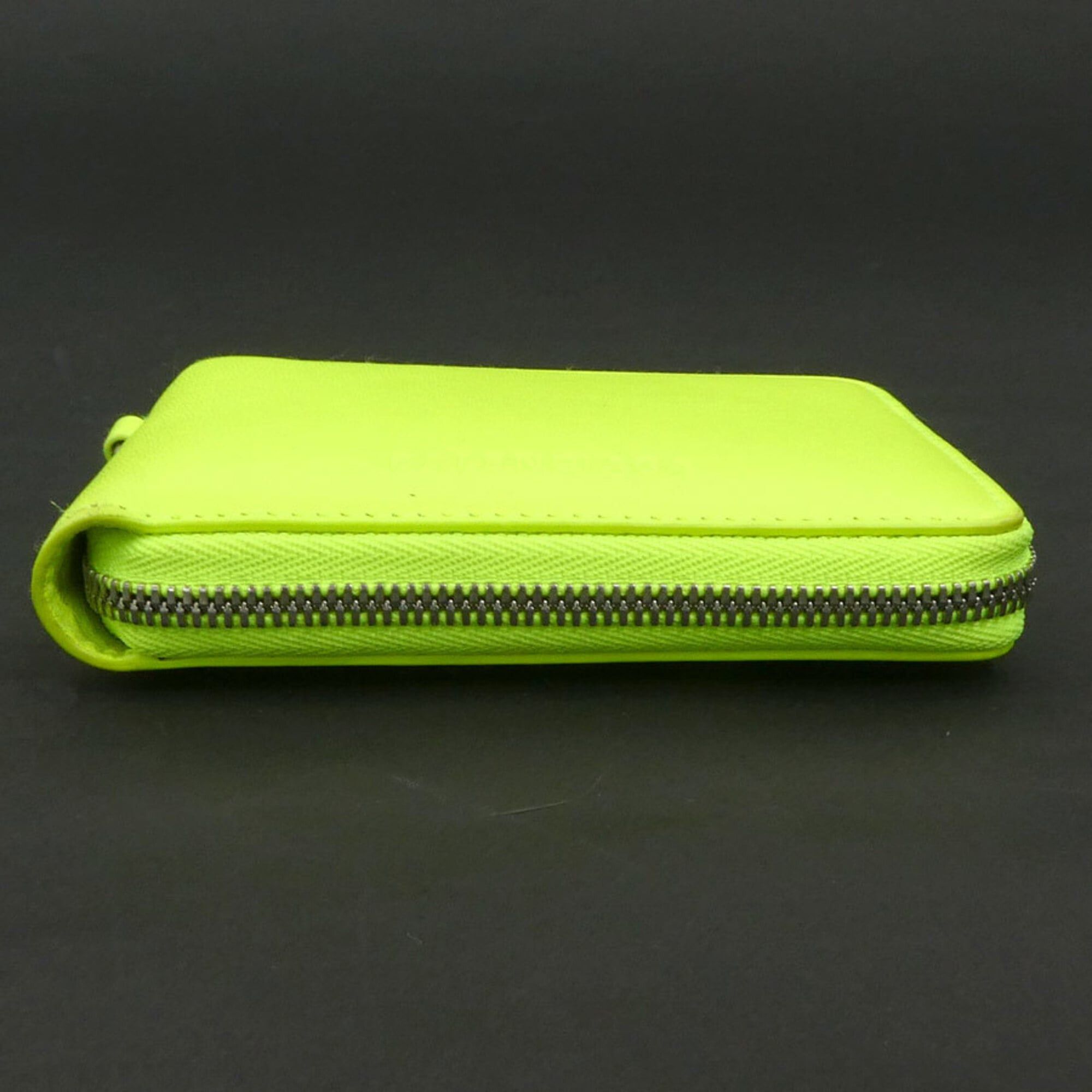 Balenciaga Balenciaga Bi-fold Wallet Leather Neon Yellow Men's Women's 659224 r11142a Size ONE SIZE - 4 Thumbnail