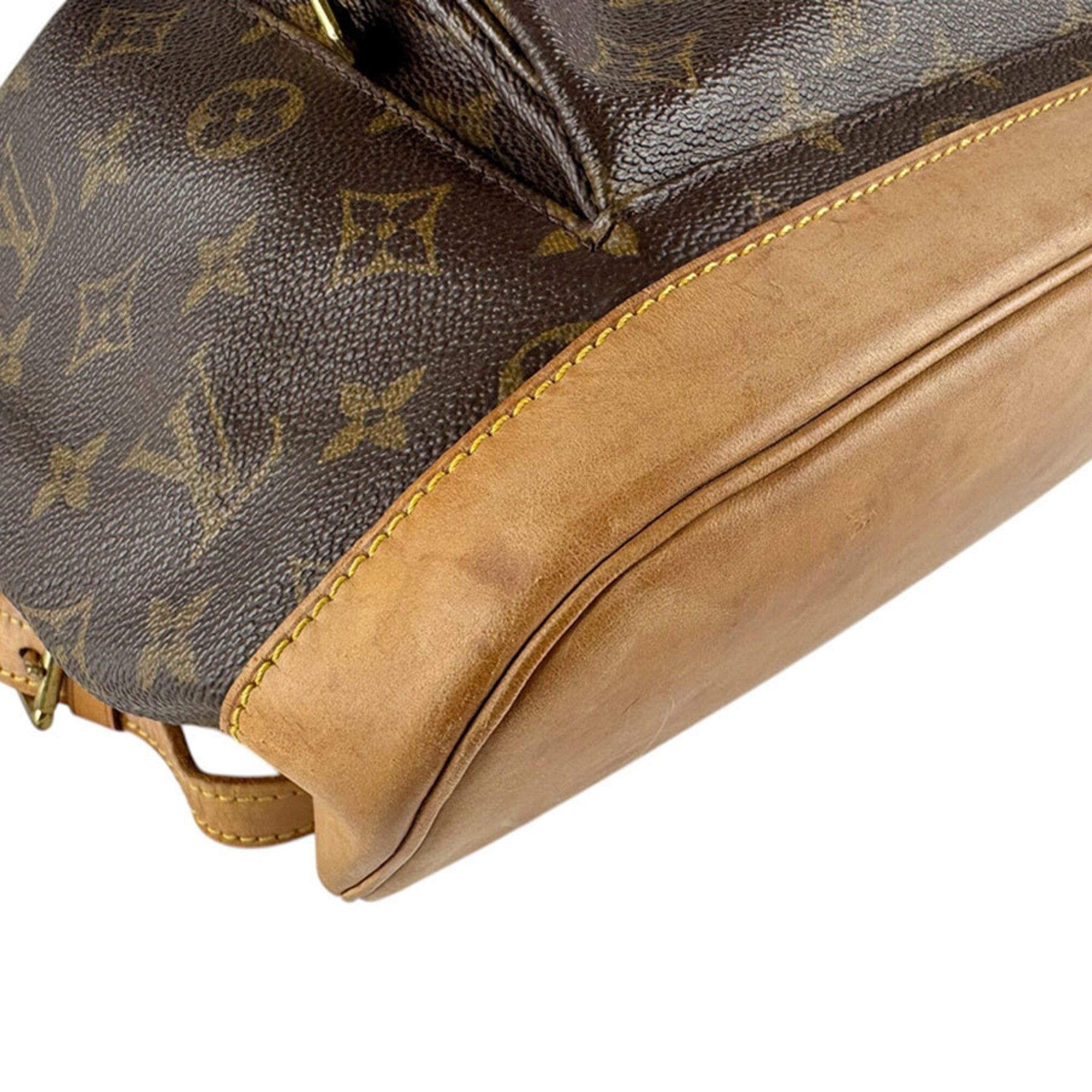 Louis Vuitton Louis Vuitton Backpack Monogram Montsouris GM Canvas Brown Gold Women's M51135 z9230 Size ONE SIZE - 8 Thumbnail