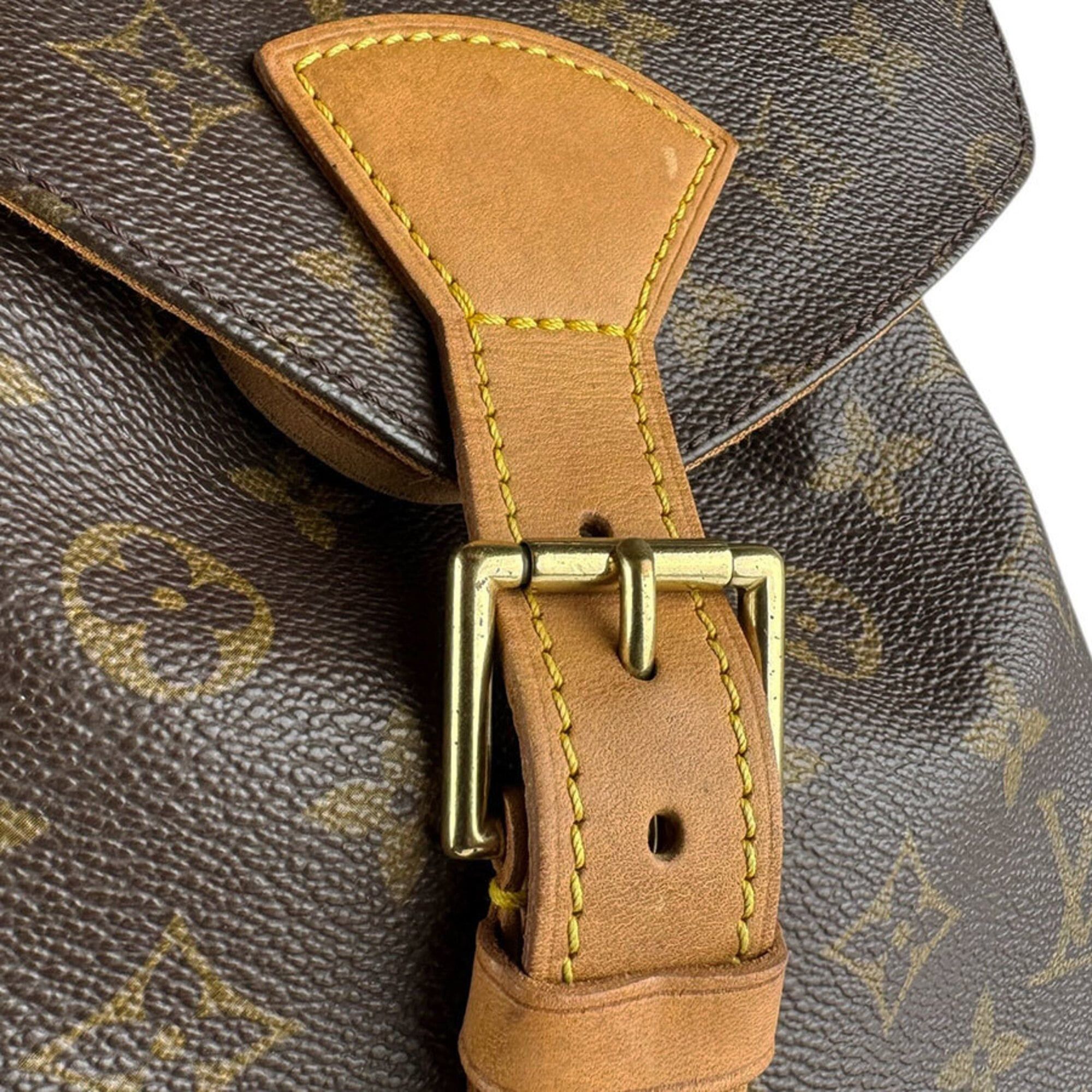 Louis Vuitton Louis Vuitton Backpack Monogram Montsouris GM Canvas Brown Gold Women's M51135 z9230 Size ONE SIZE - 11 Thumbnail