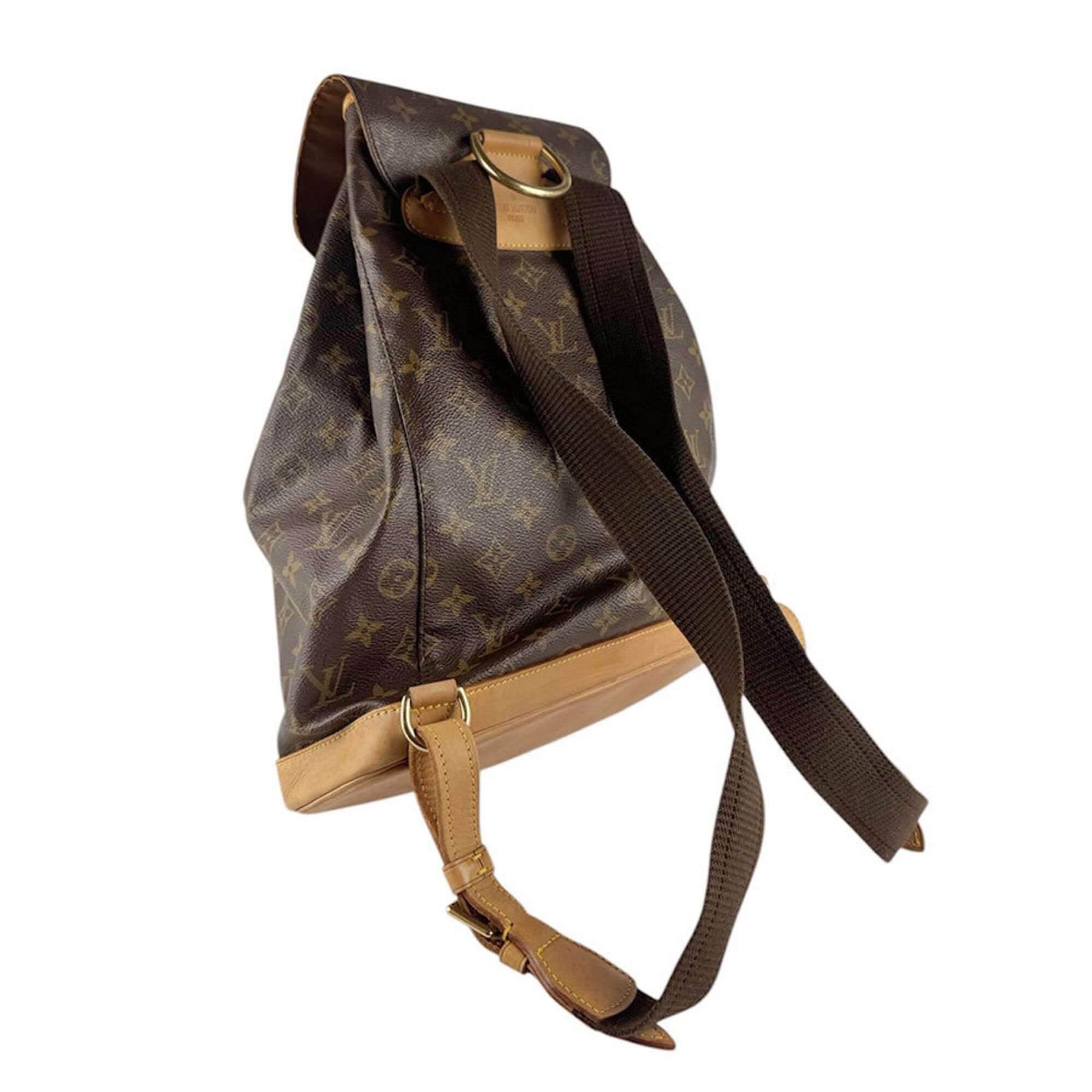 Louis Vuitton Louis Vuitton Backpack Monogram Montsouris GM Canvas Brown Gold Women's M51135 z9230 Size ONE SIZE - 10 Thumbnail