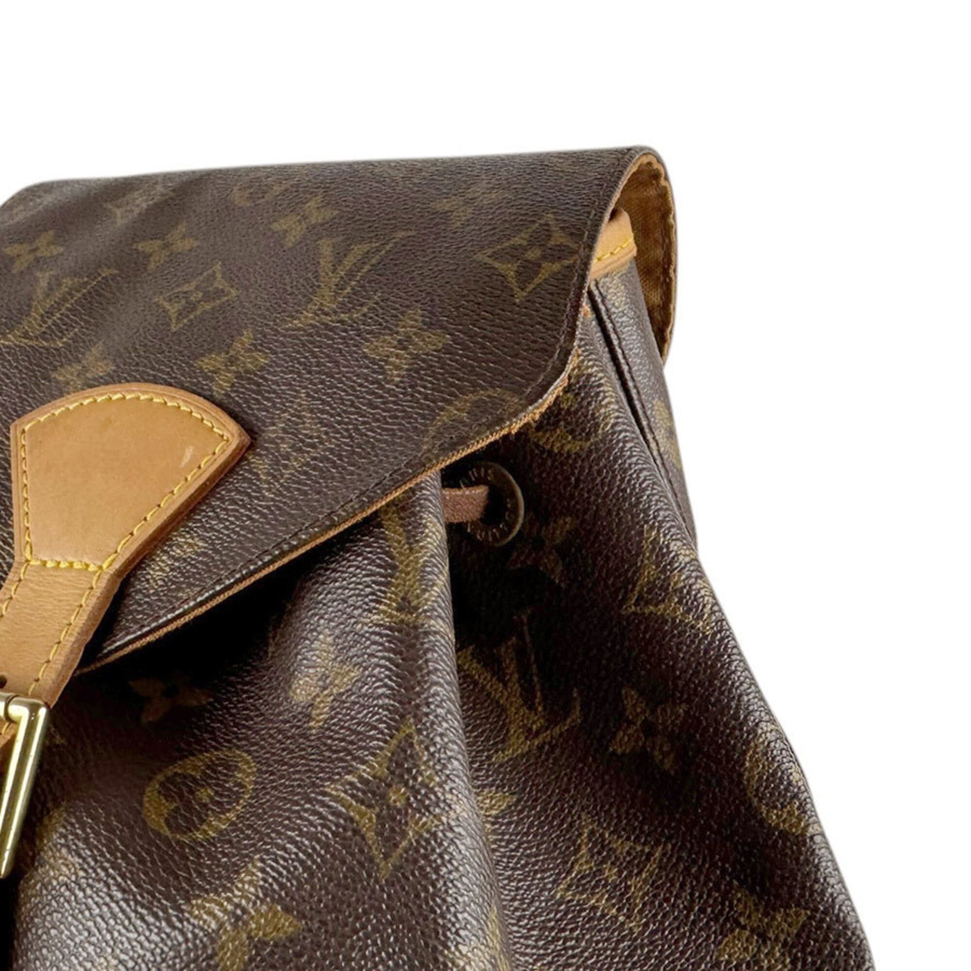 Louis Vuitton Louis Vuitton Backpack Monogram Montsouris GM Canvas Brown Gold Women's M51135 z9230 Size ONE SIZE - 7 Thumbnail